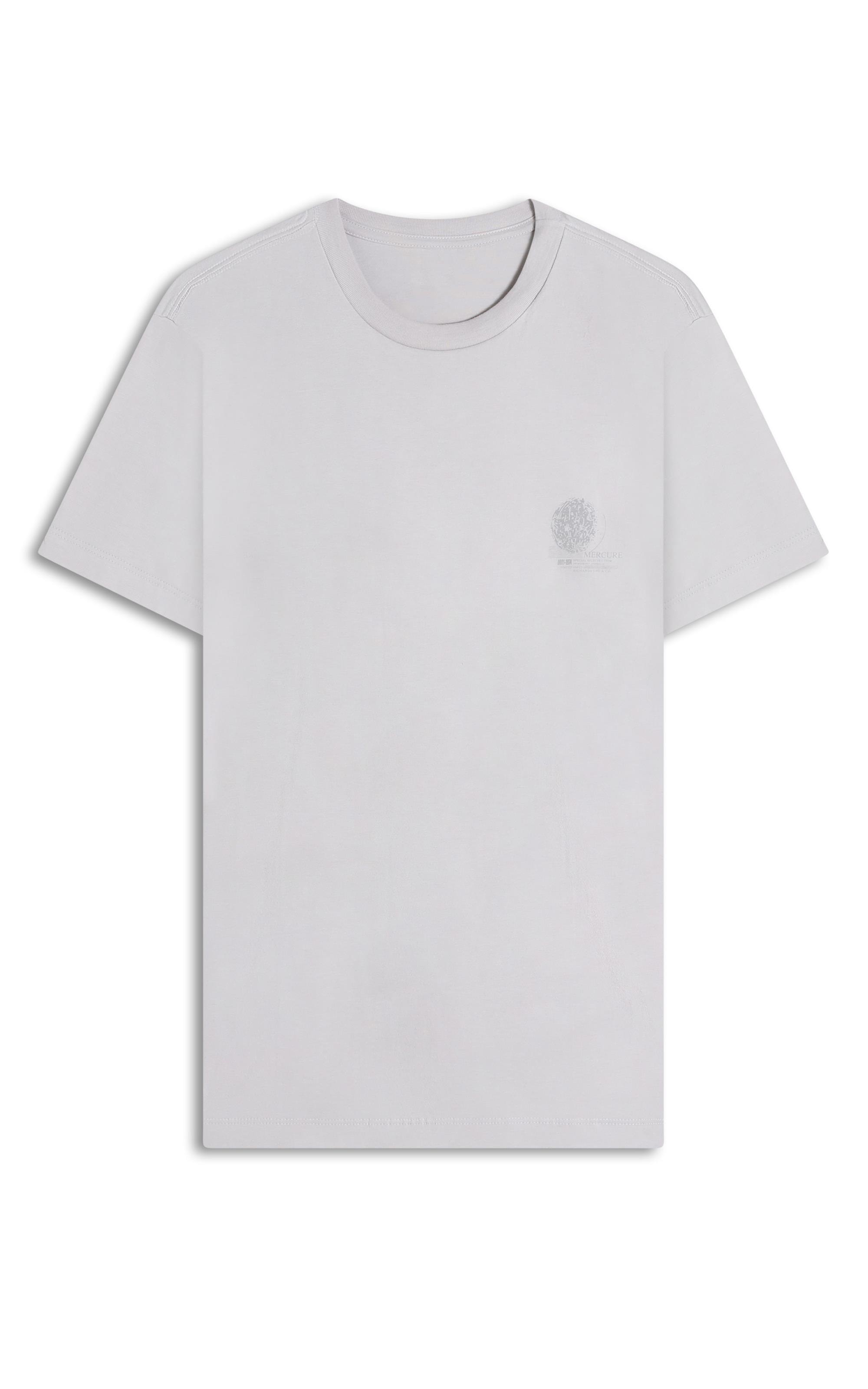 T-Shirt Mm Planetas Peito Basic Fit Gelo