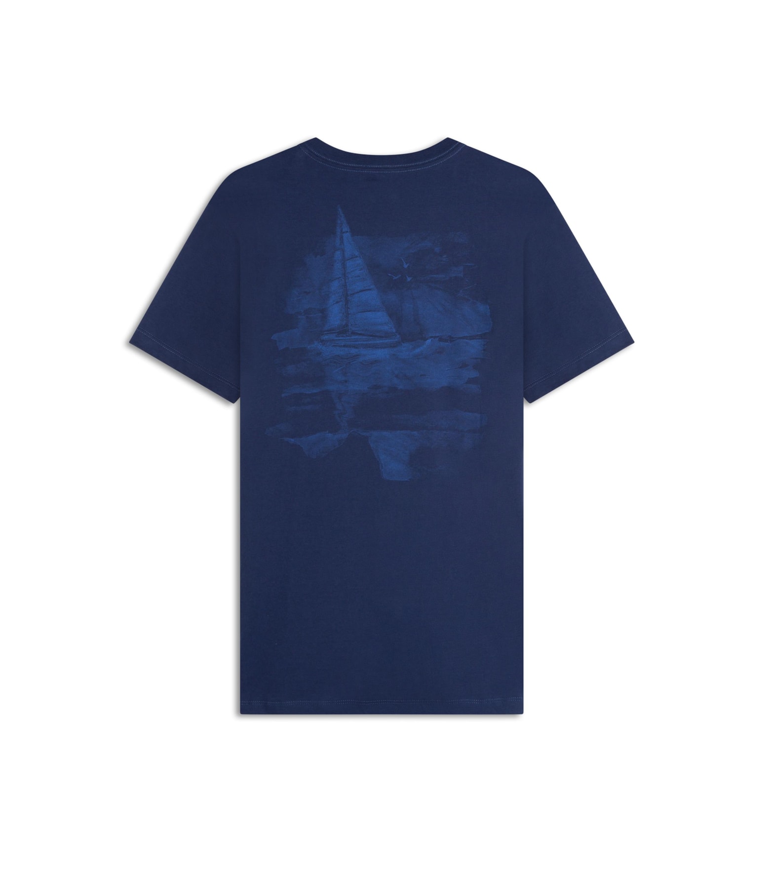 T-Shirt Mm Praia Costas Basic Fit Cobalto