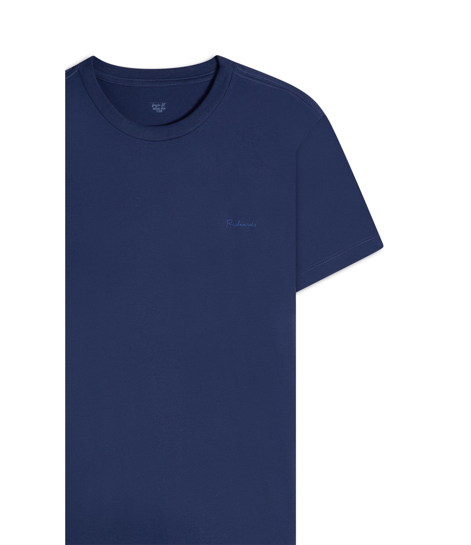 T-Shirt Mm Praia Costas Basic Fit Cobalto