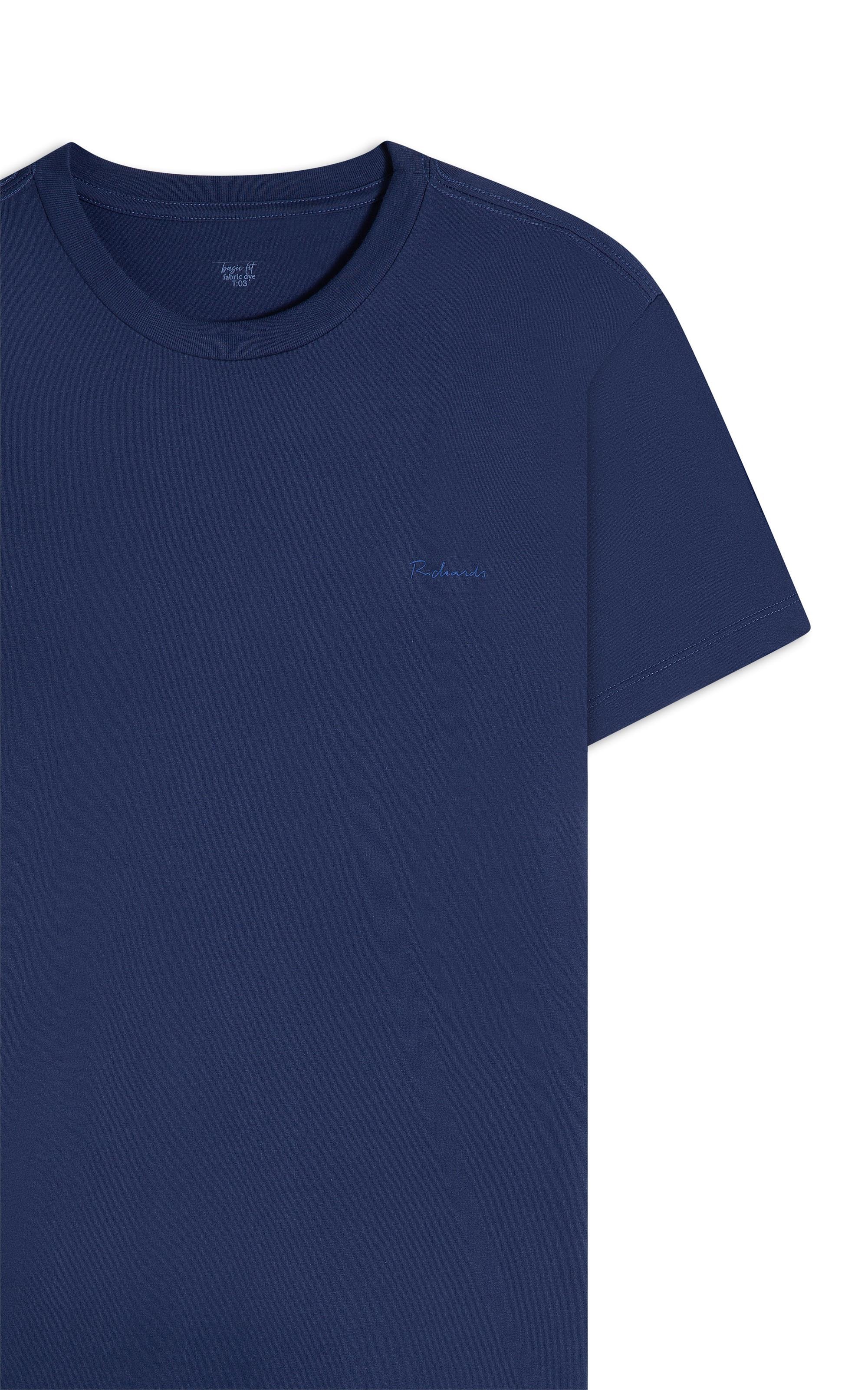 T-Shirt Mm Praia Costas Basic Fit Cobalto