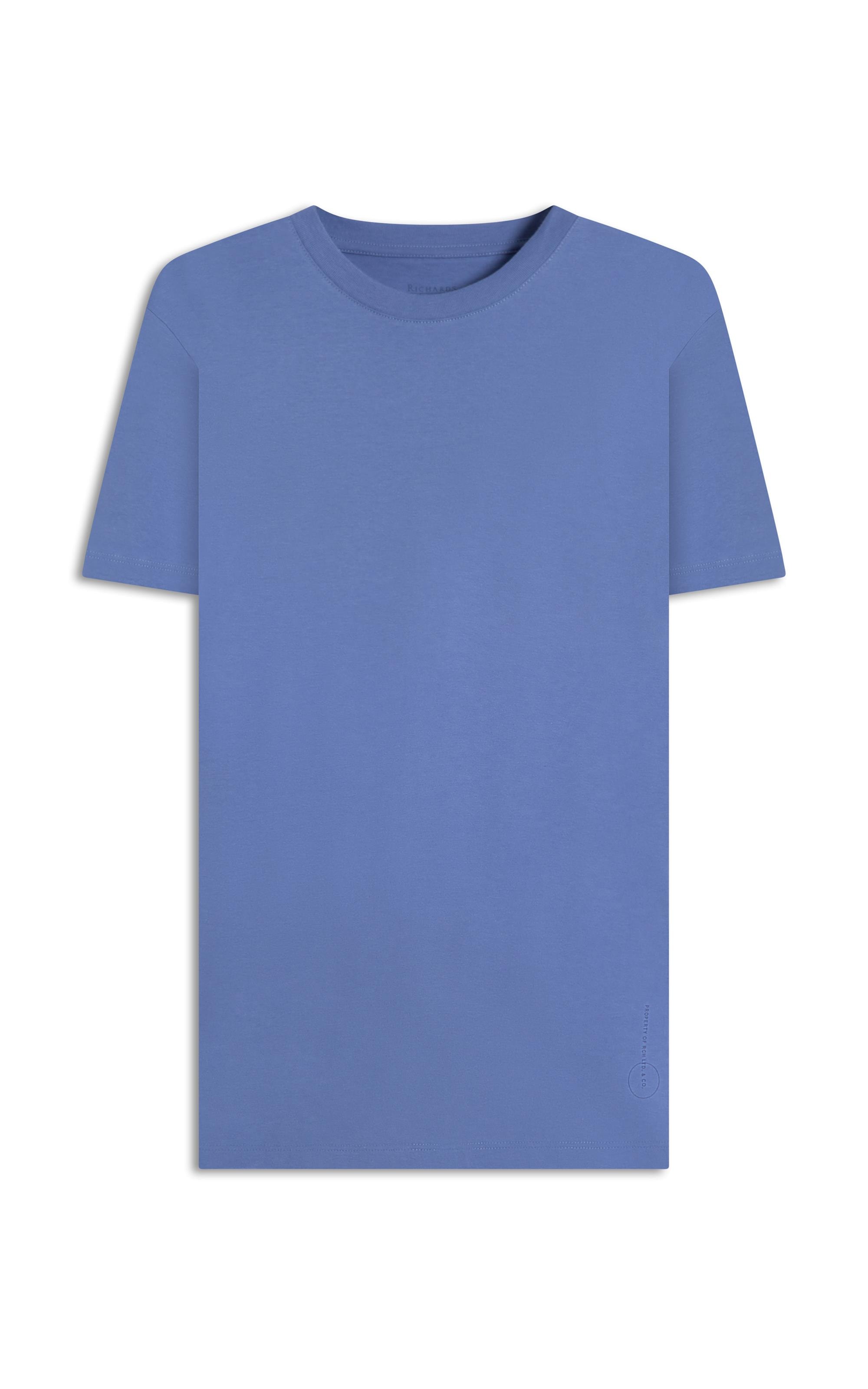 T-Shirt Mm Property Rch Basic Fit Cinza Azulado