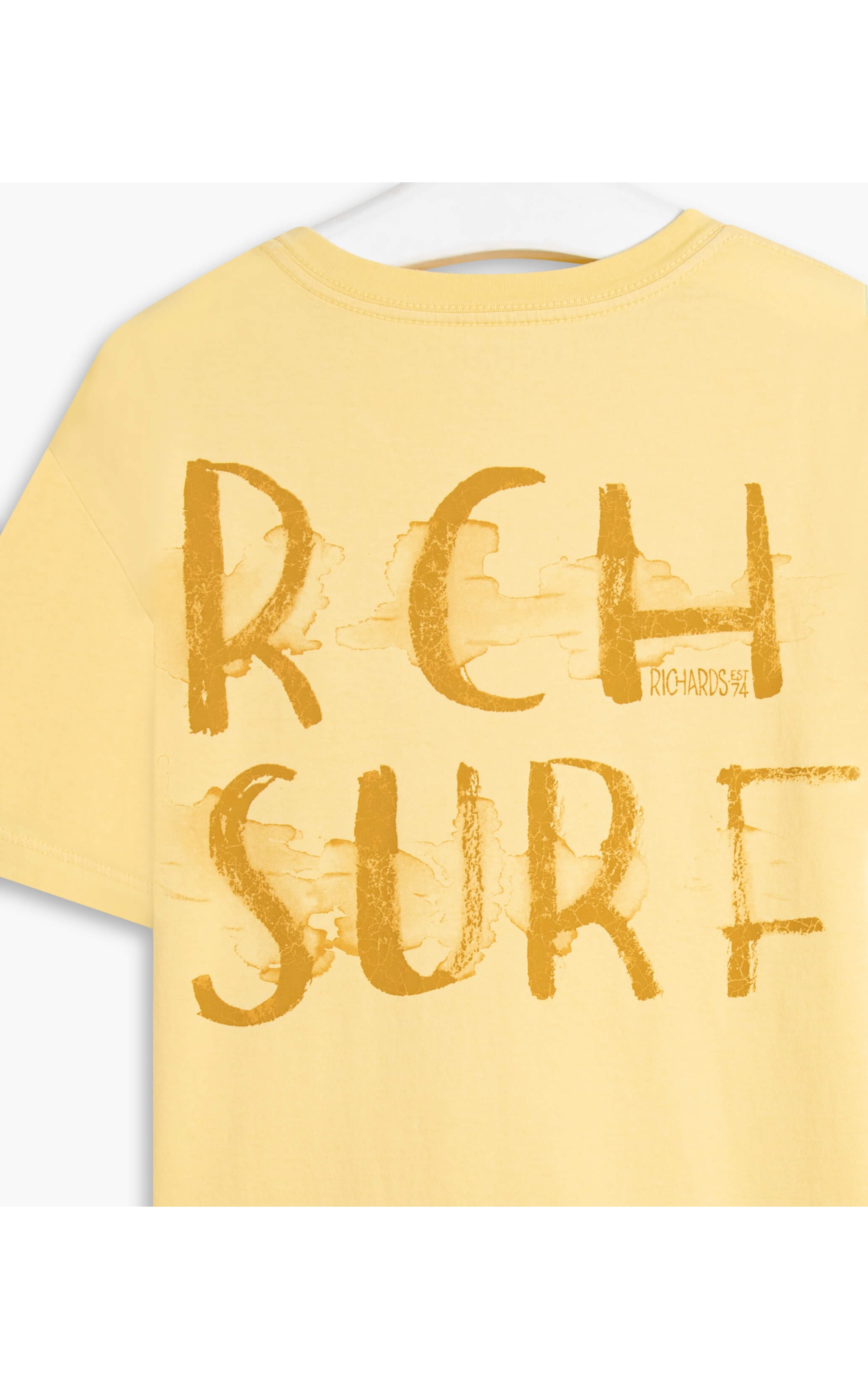 T-Shirt Mm Rch Surf Amarelo Claro