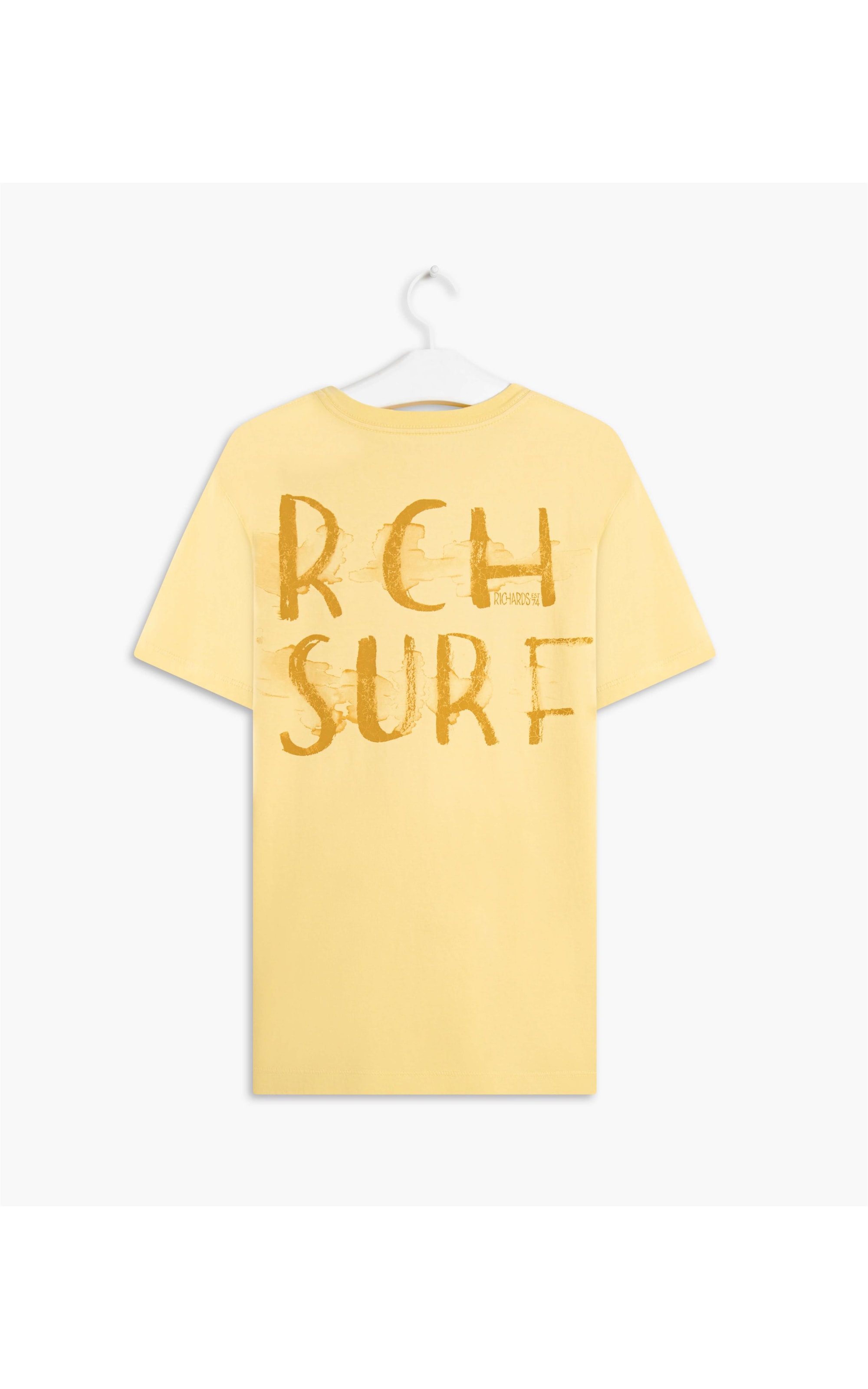 T-Shirt Mm Rch Surf Amarelo Claro