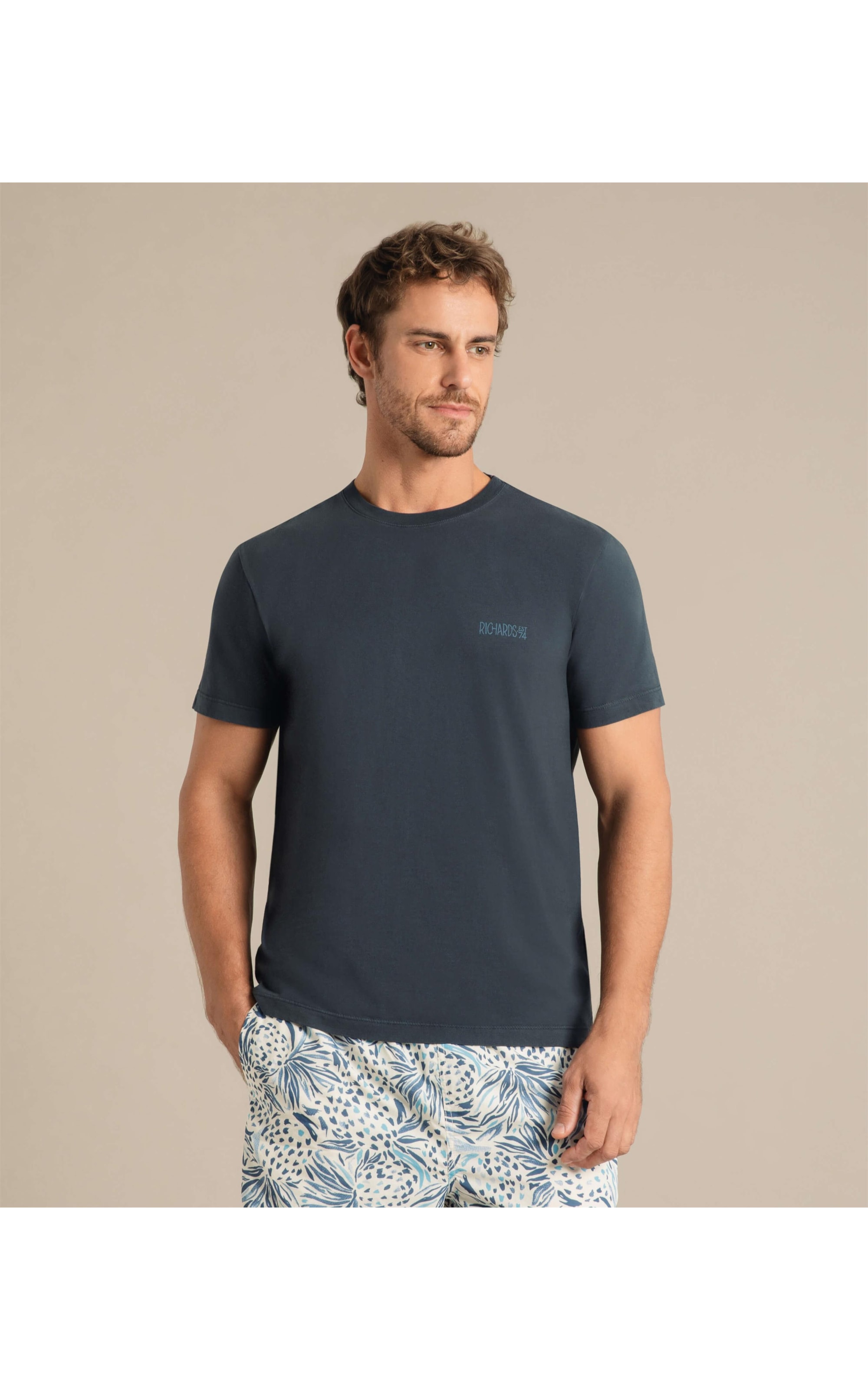 T-Shirt Mm Rch Surf Marinho