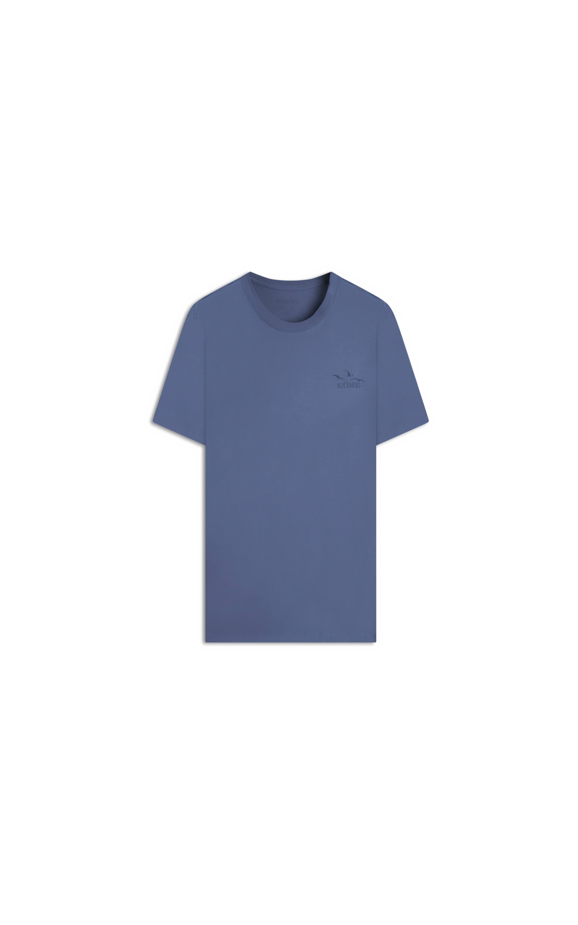 T-Shirt Mm Richards Birds Frente Fd Azul Pervante