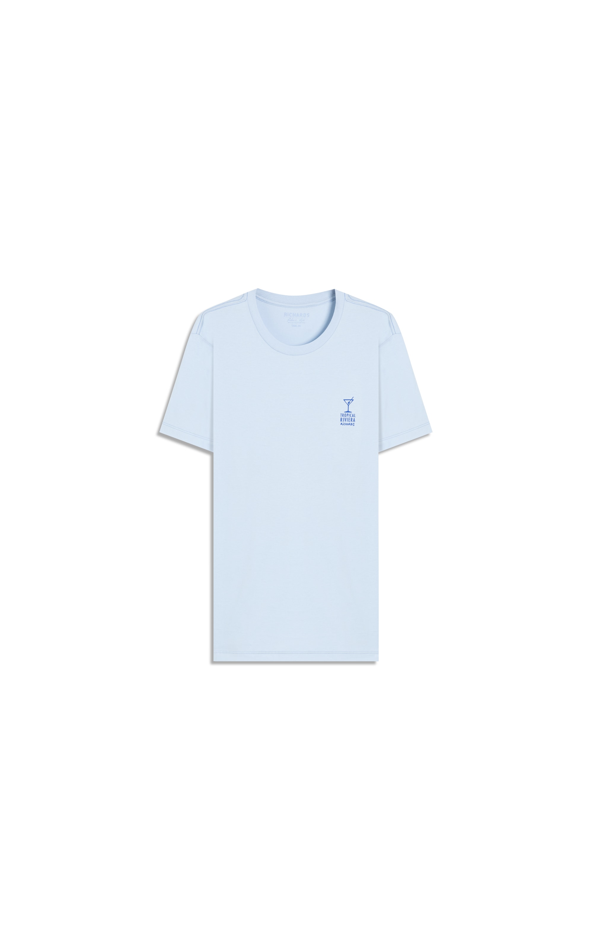 T-Shirt Mm Riviera Azul Claro
