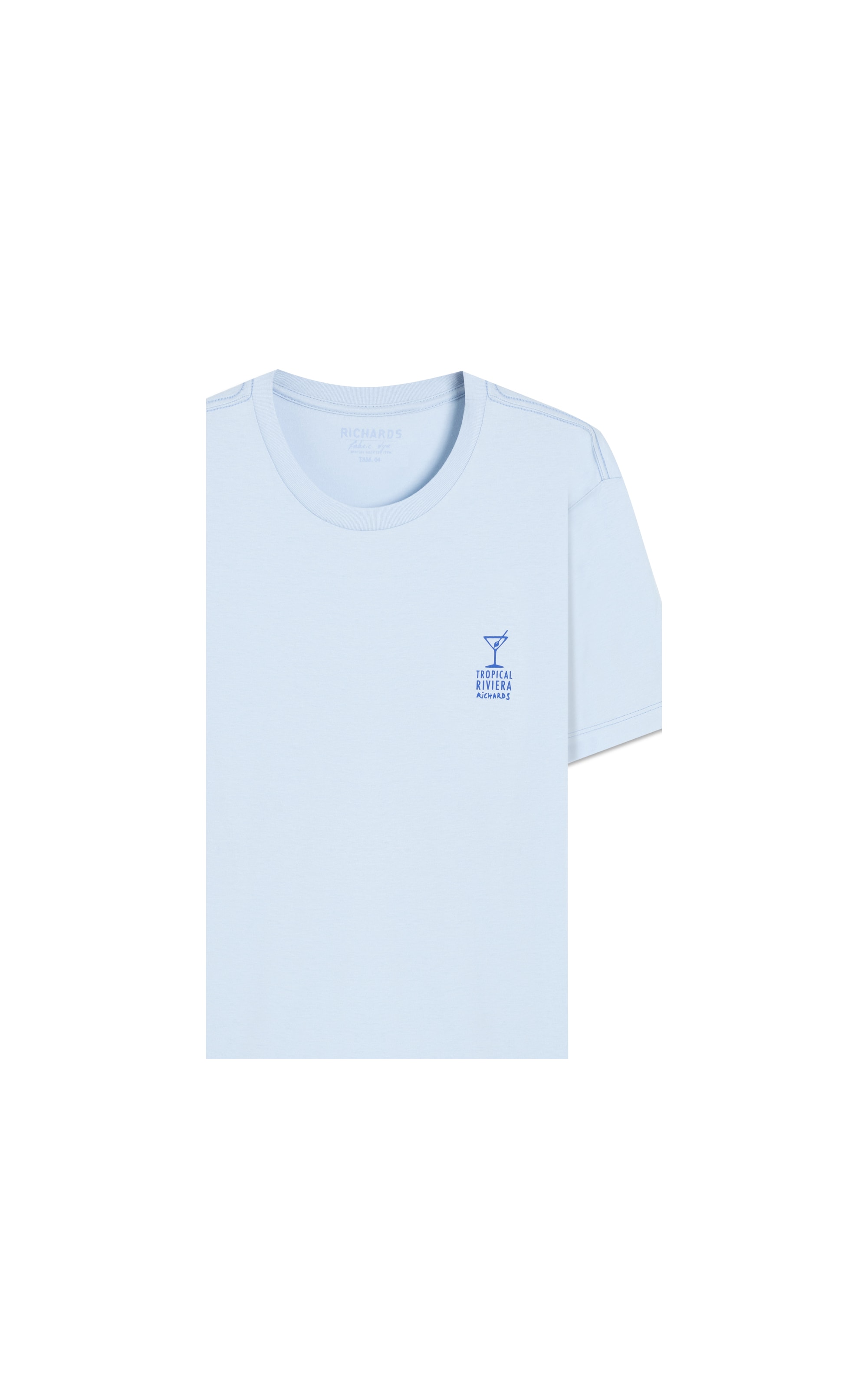 T-Shirt Mm Riviera Azul Claro