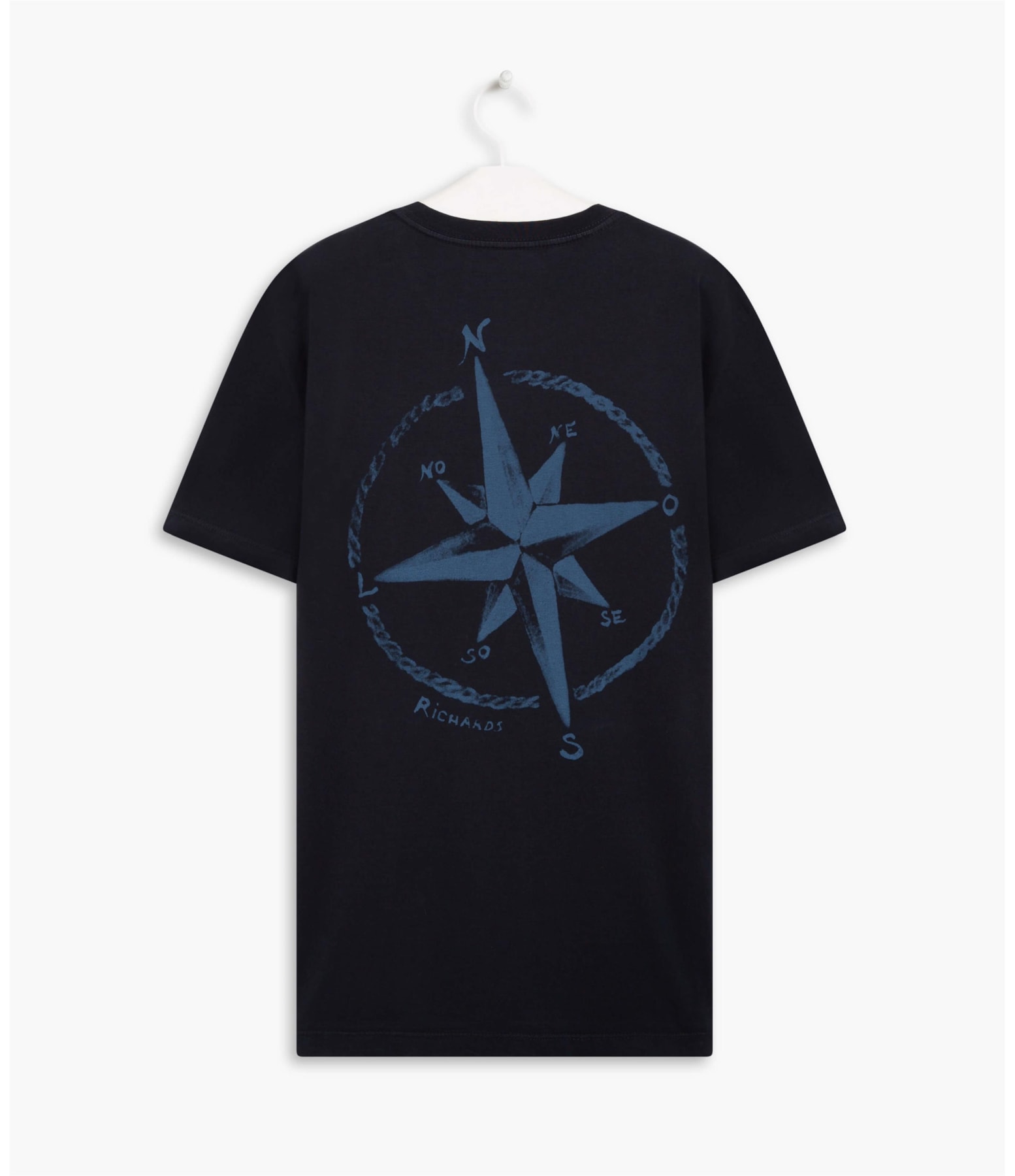 T-Shirt Mm Rosa Dos Ventos Dark Navy