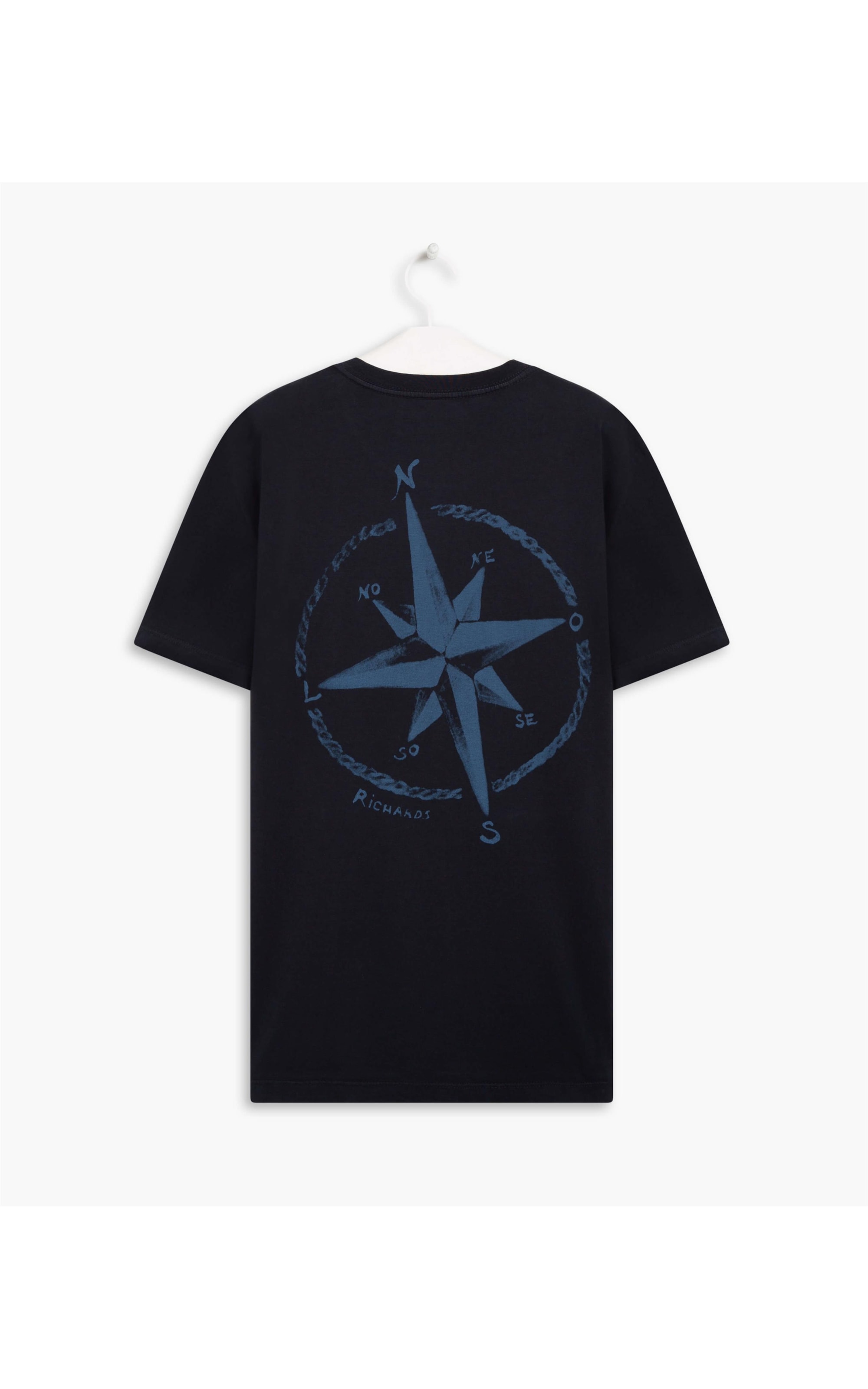 T-Shirt Mm Rosa Dos Ventos Dark Navy