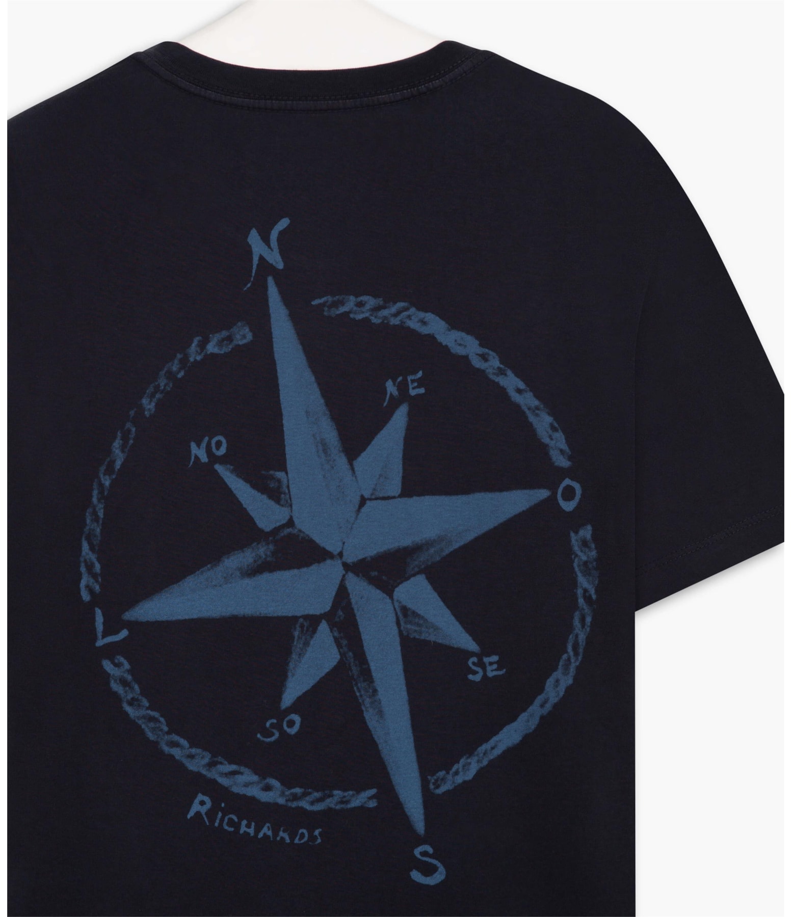 T-Shirt Mm Rosa Dos Ventos Dark Navy