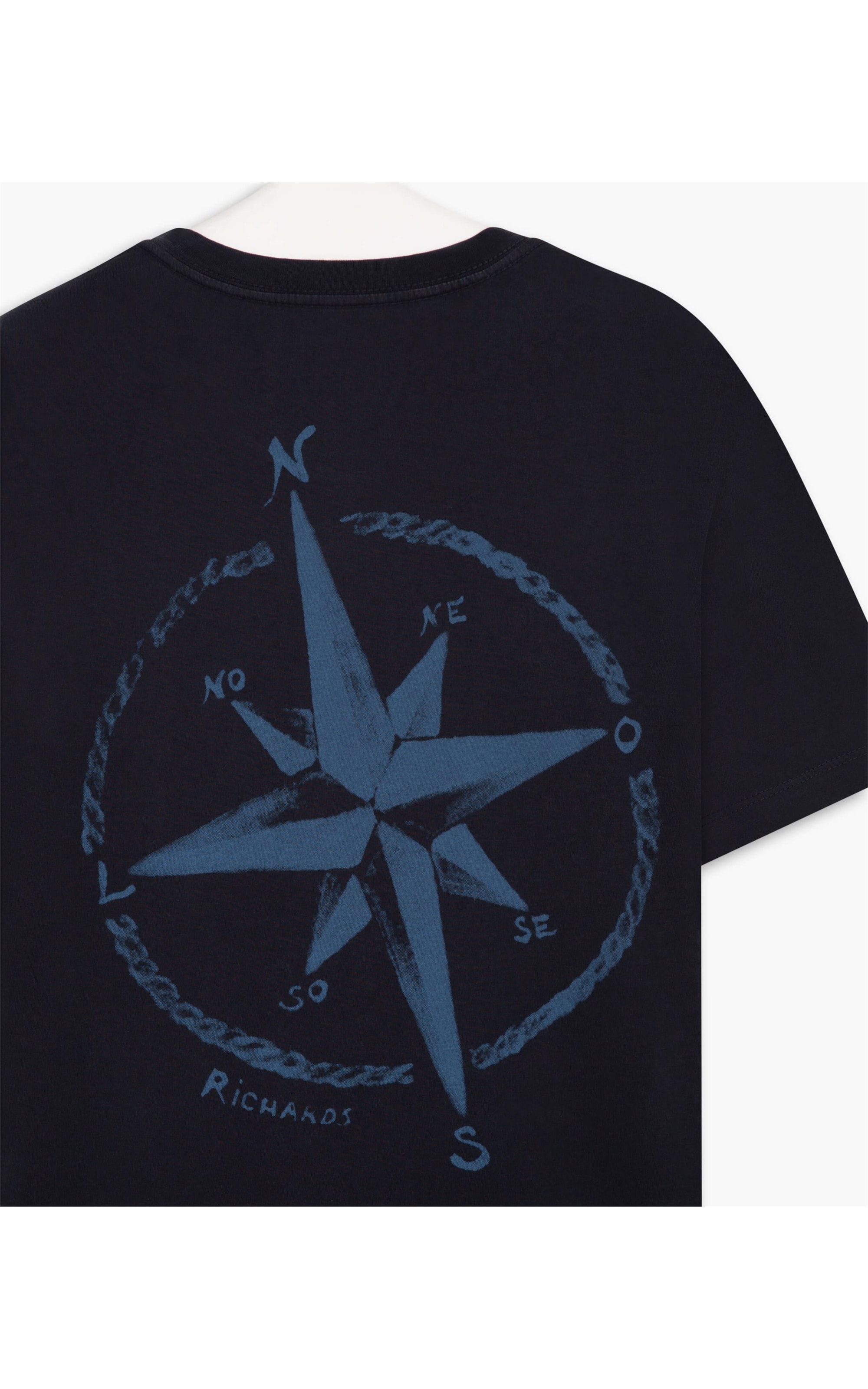 T-Shirt Mm Rosa Dos Ventos Dark Navy