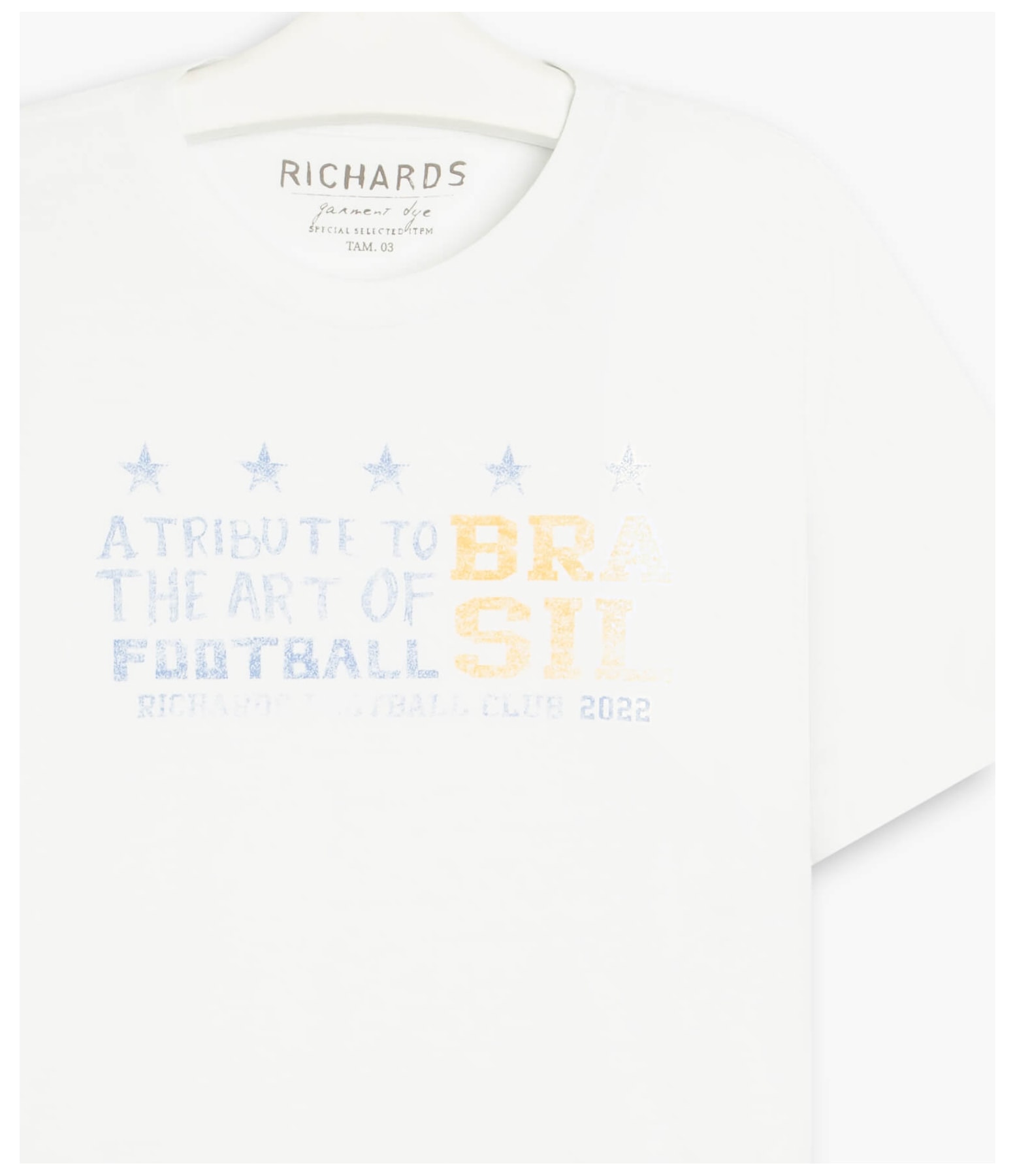 T-Shirt Mm Stars Cup Branco