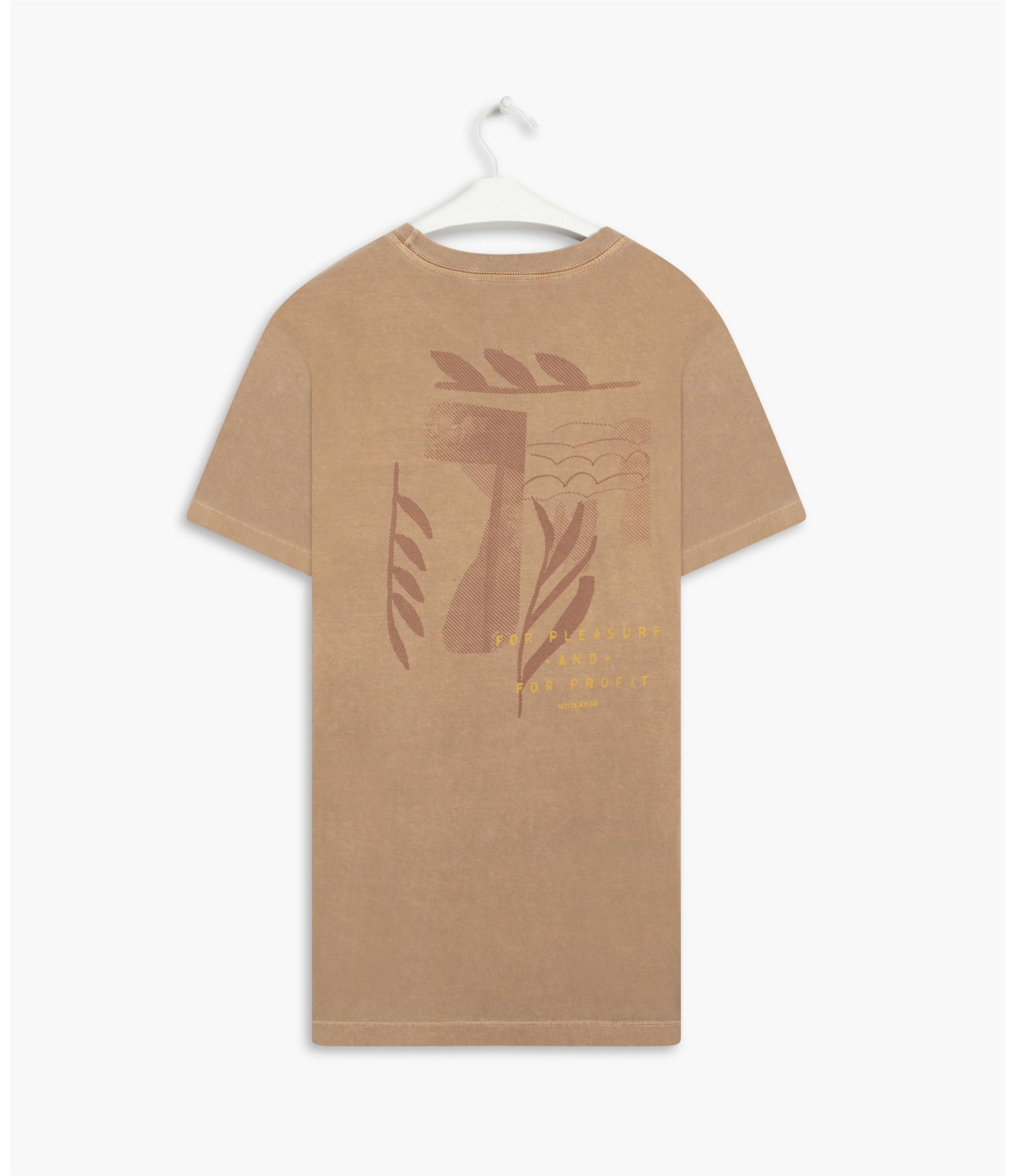 T-Shirt Mm Stone Folhas Símbolos Mc Camel