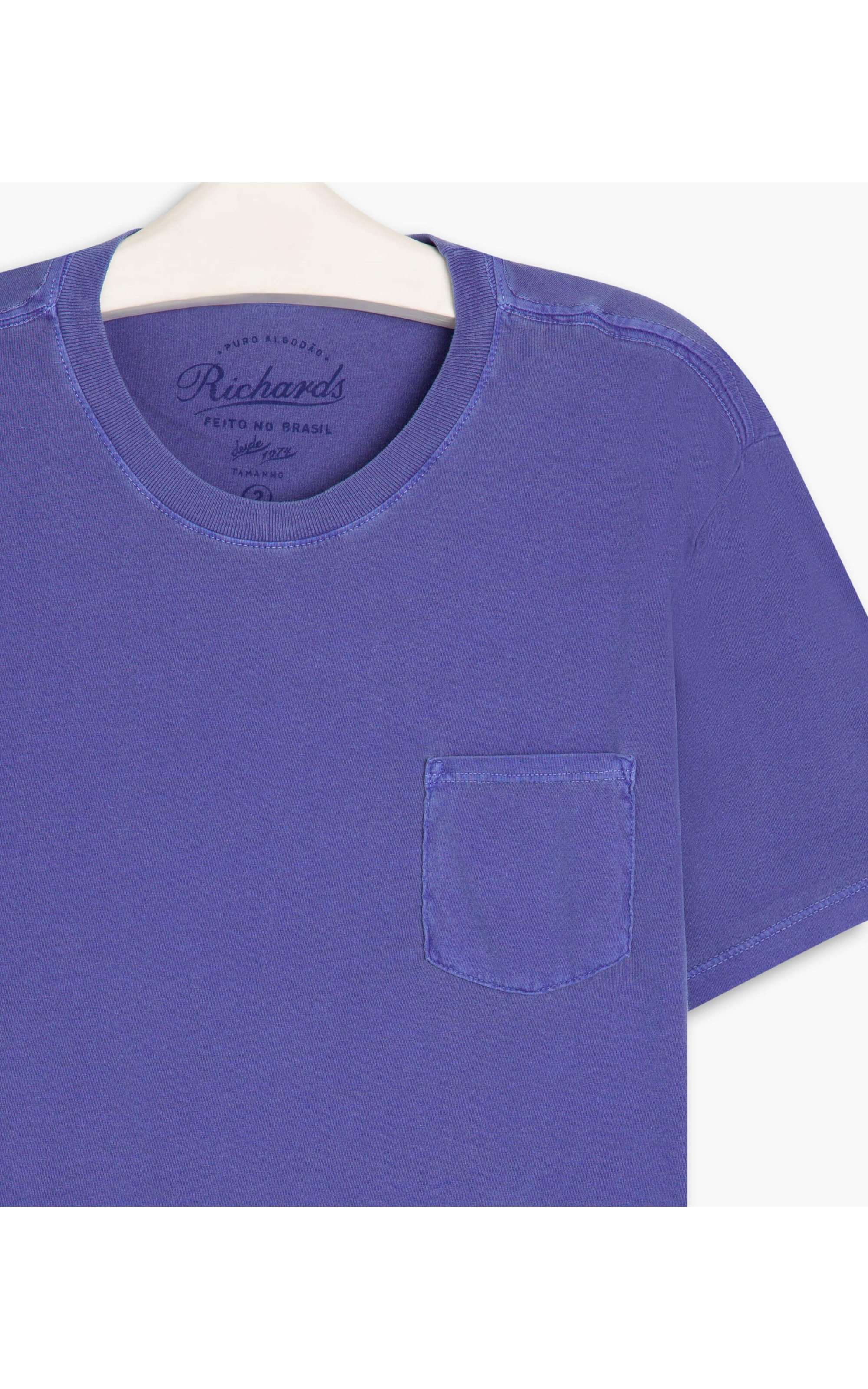 T-Shirt Mm Stone Lisa Com Bolso Azul Bic