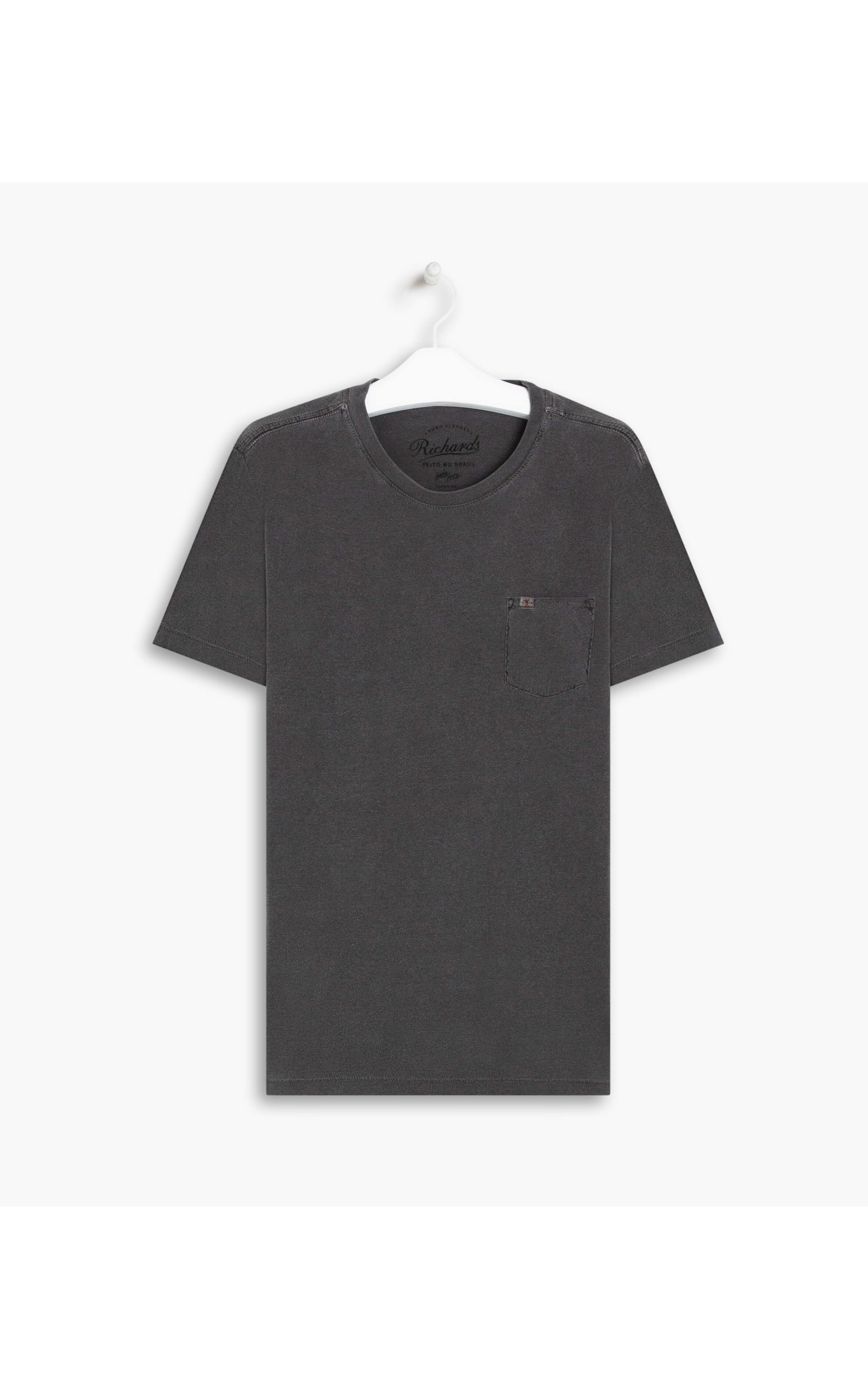 T-Shirt Mm Stone Lisa Com Bolso Charcoal