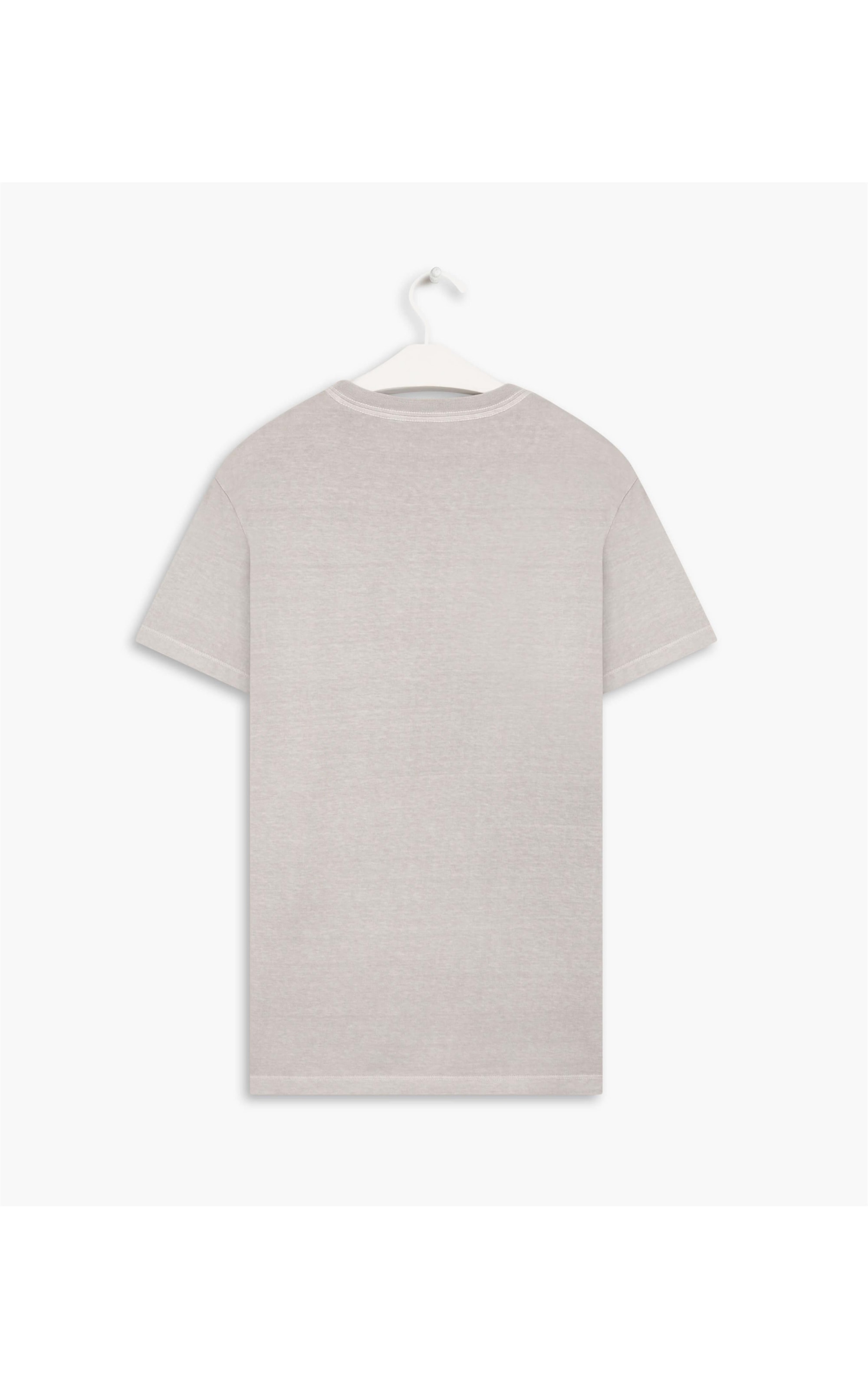 T-Shirt Mm Stone Lisa Com Bolso Cinza Claro