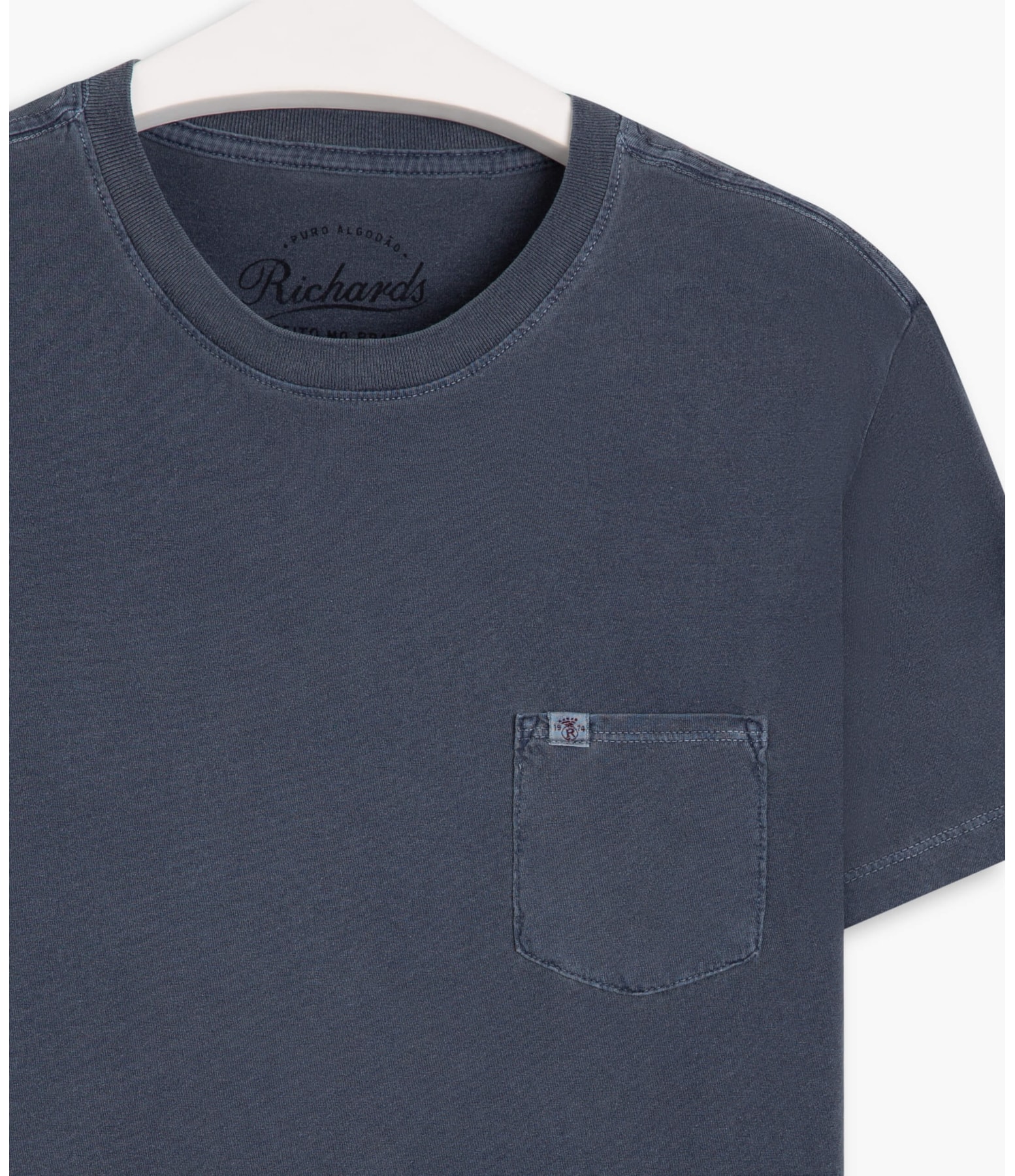 T-Shirt Mm Stone Lisa Com Bolso Marinho