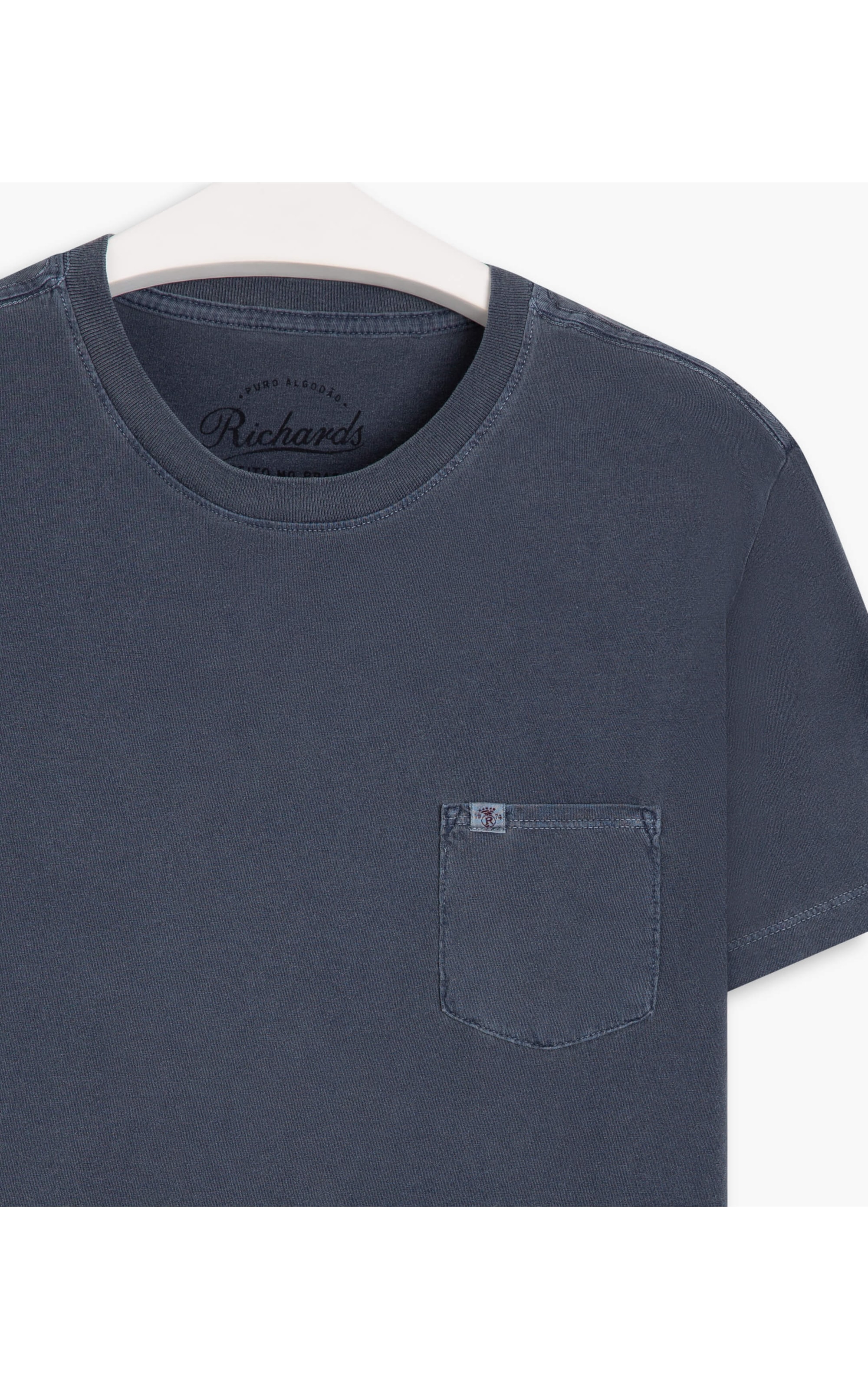 T-Shirt Mm Stone Lisa Com Bolso Marinho