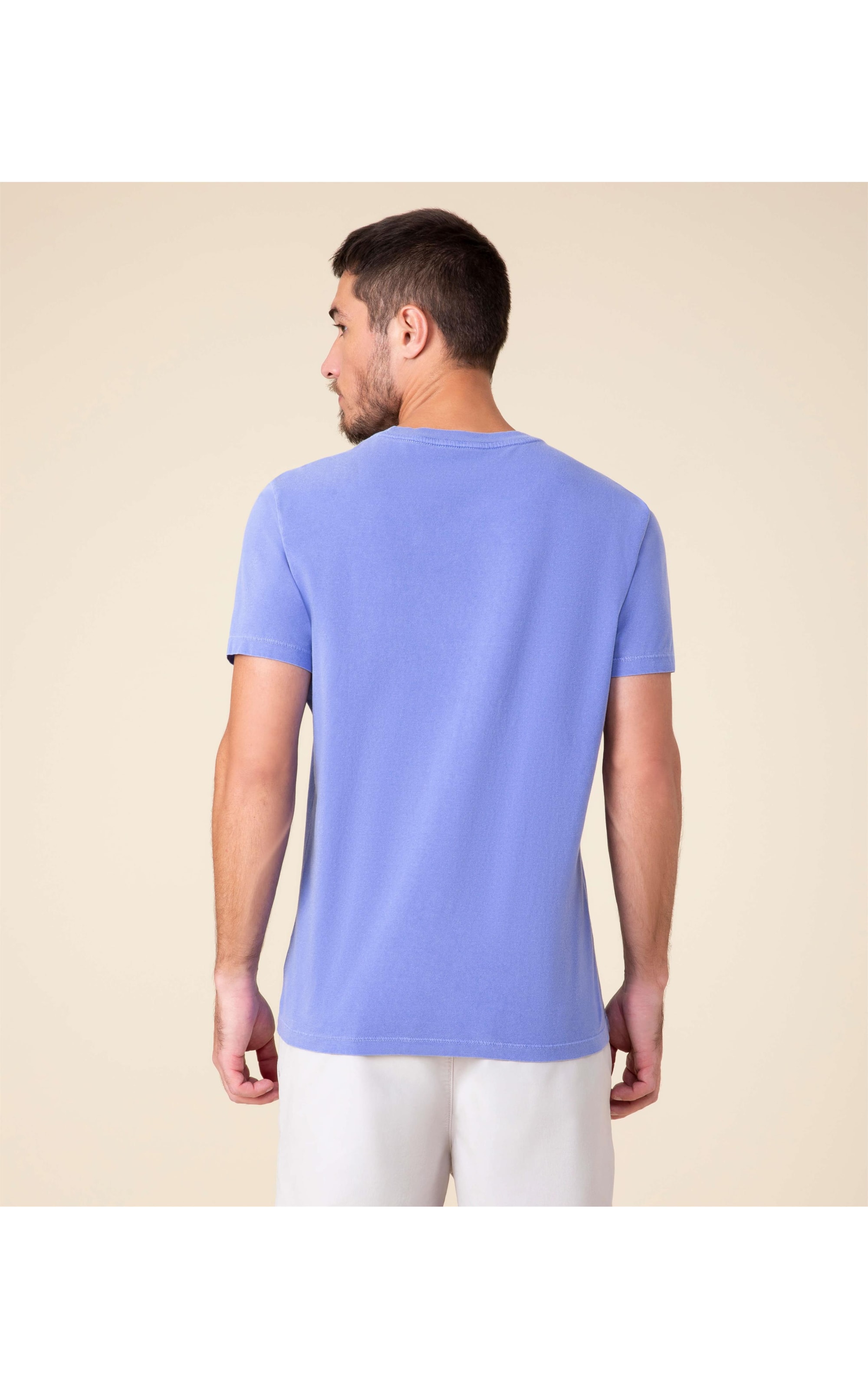 T-Shirt Mm Stone Manuscrito Mc Azul Bic