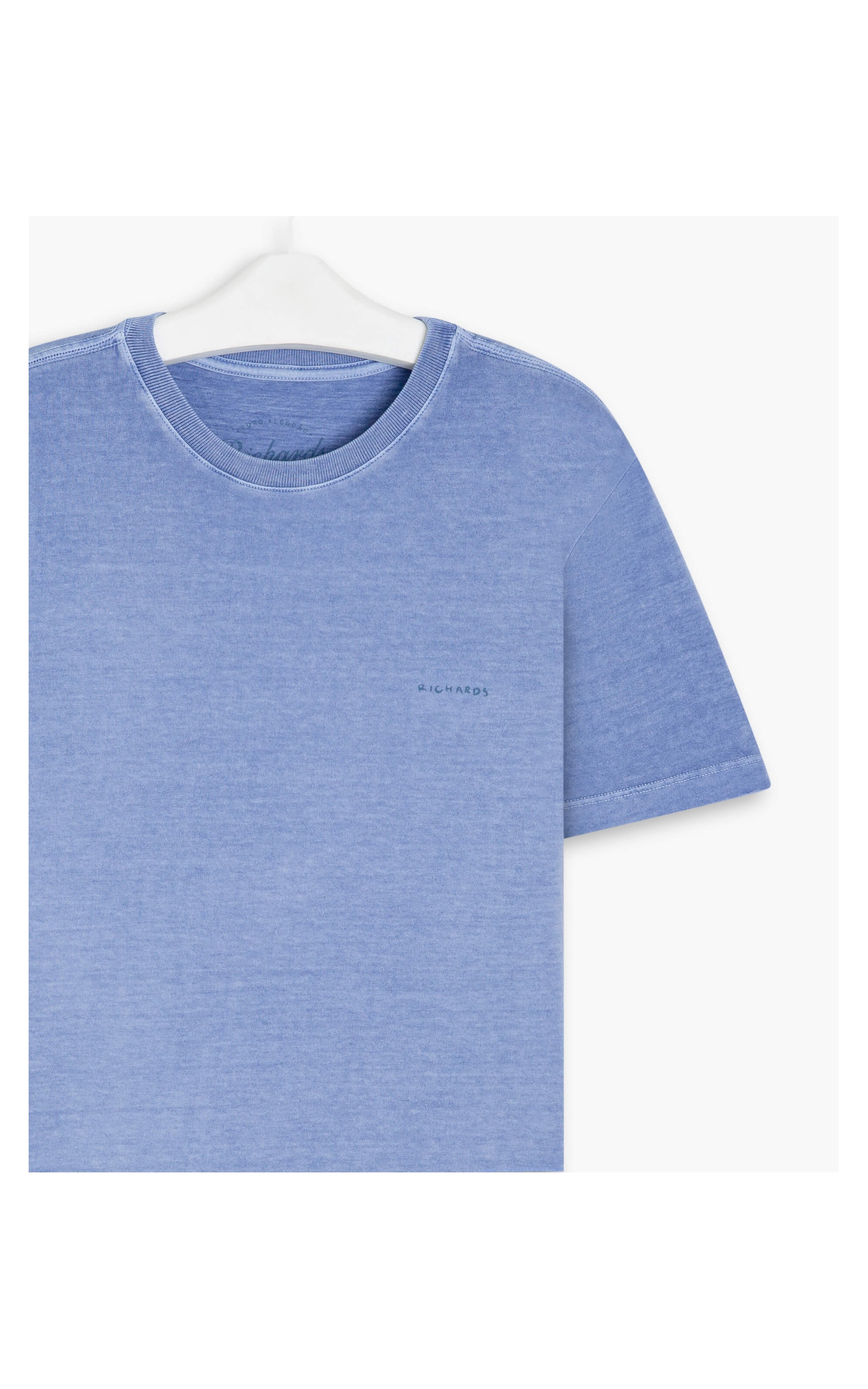 T-Shirt Mm Stone Manuscrito Mc Azul Claro