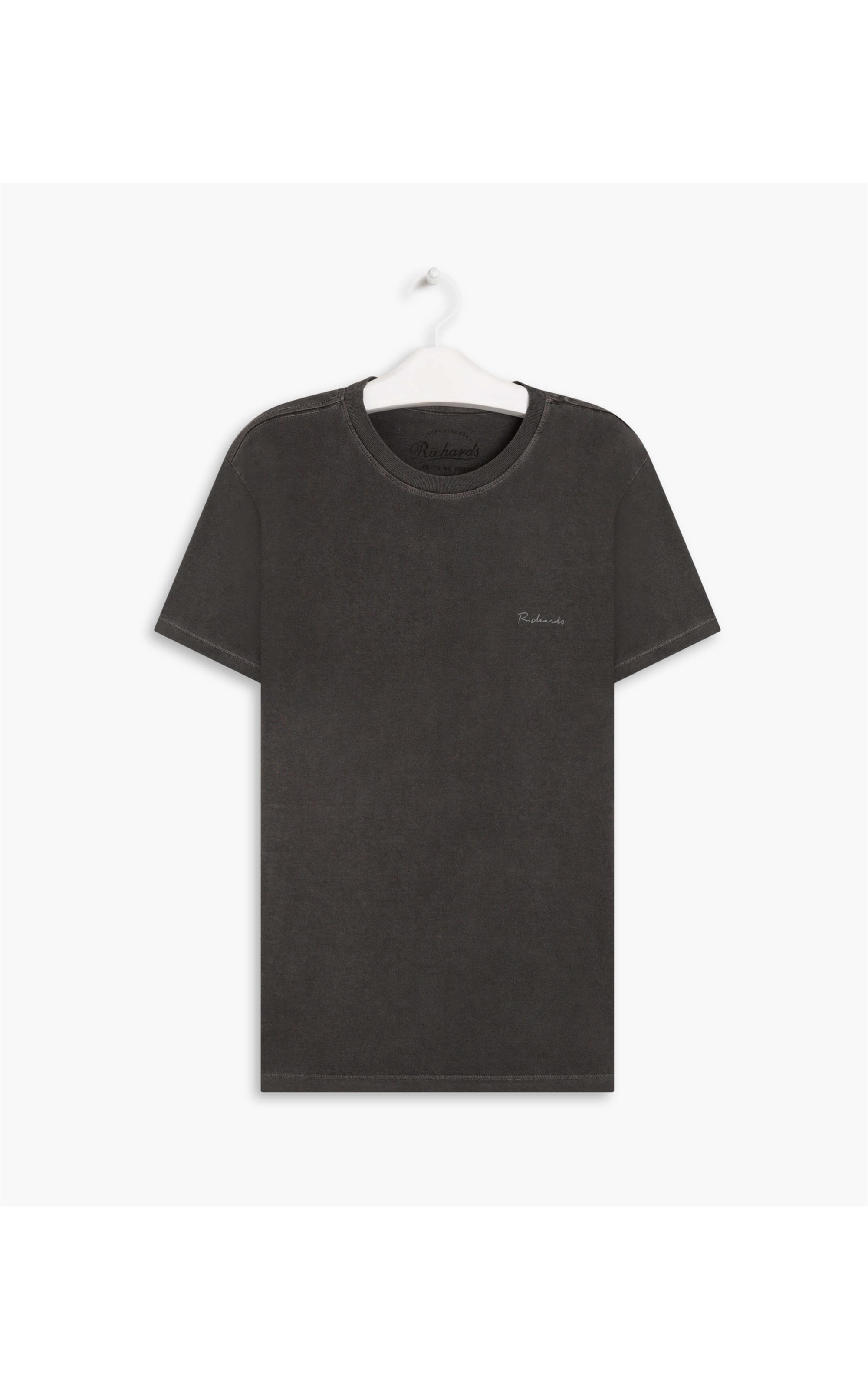 T-Shirt Mm Stone Manuscrito Mc Charcoal