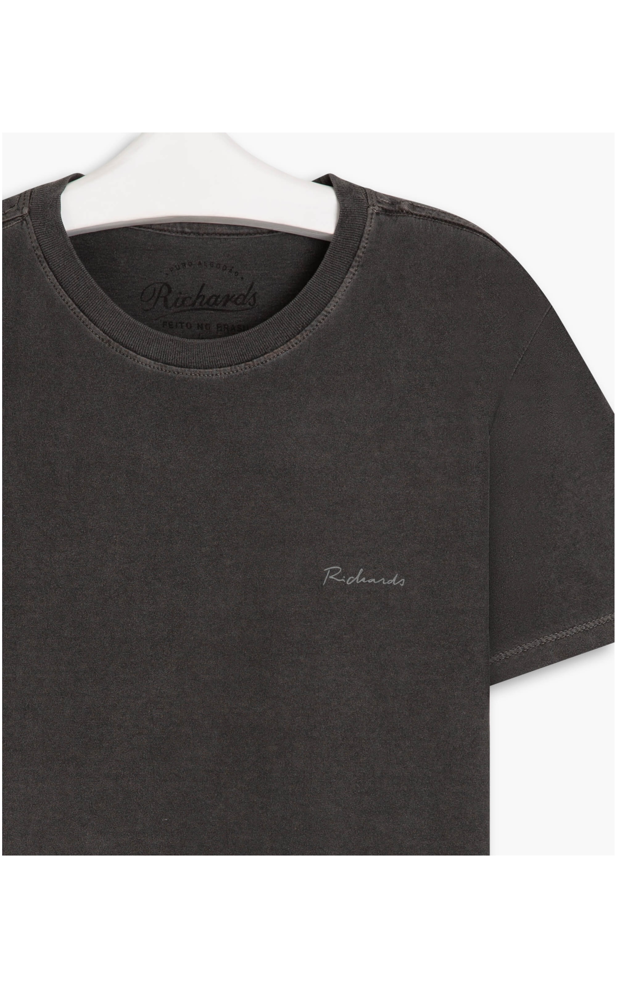 T-Shirt Mm Stone Manuscrito Mc Charcoal