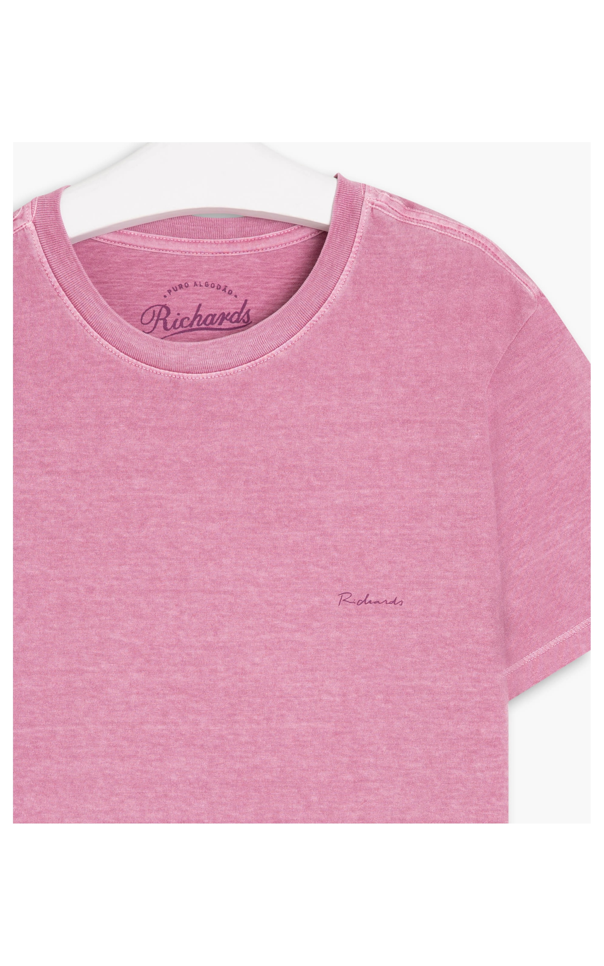T-Shirt Mm Stone Manuscrito Mc Rosa Velho