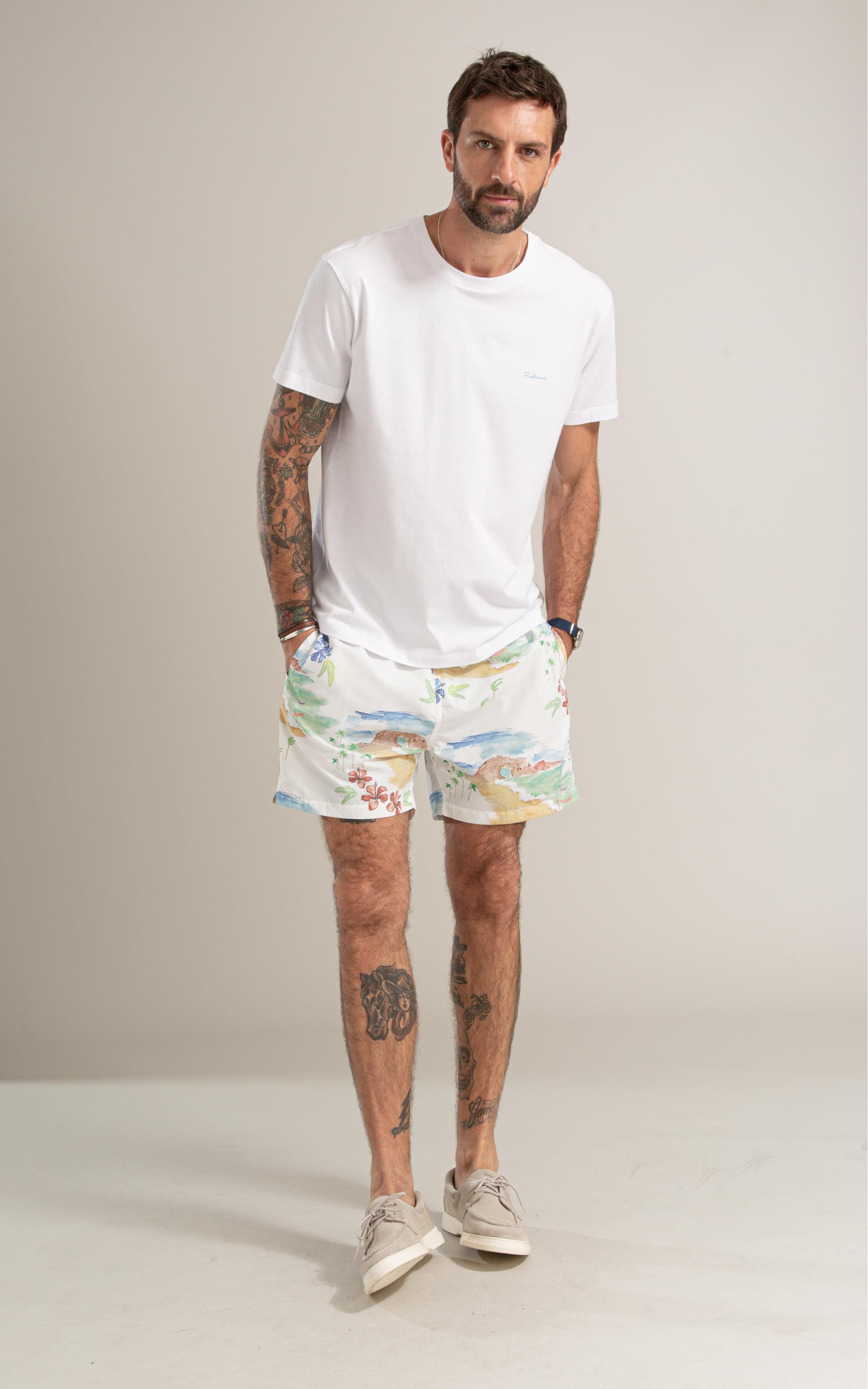T-Shirt Mm Sumer Feelings Costas Bf Branco