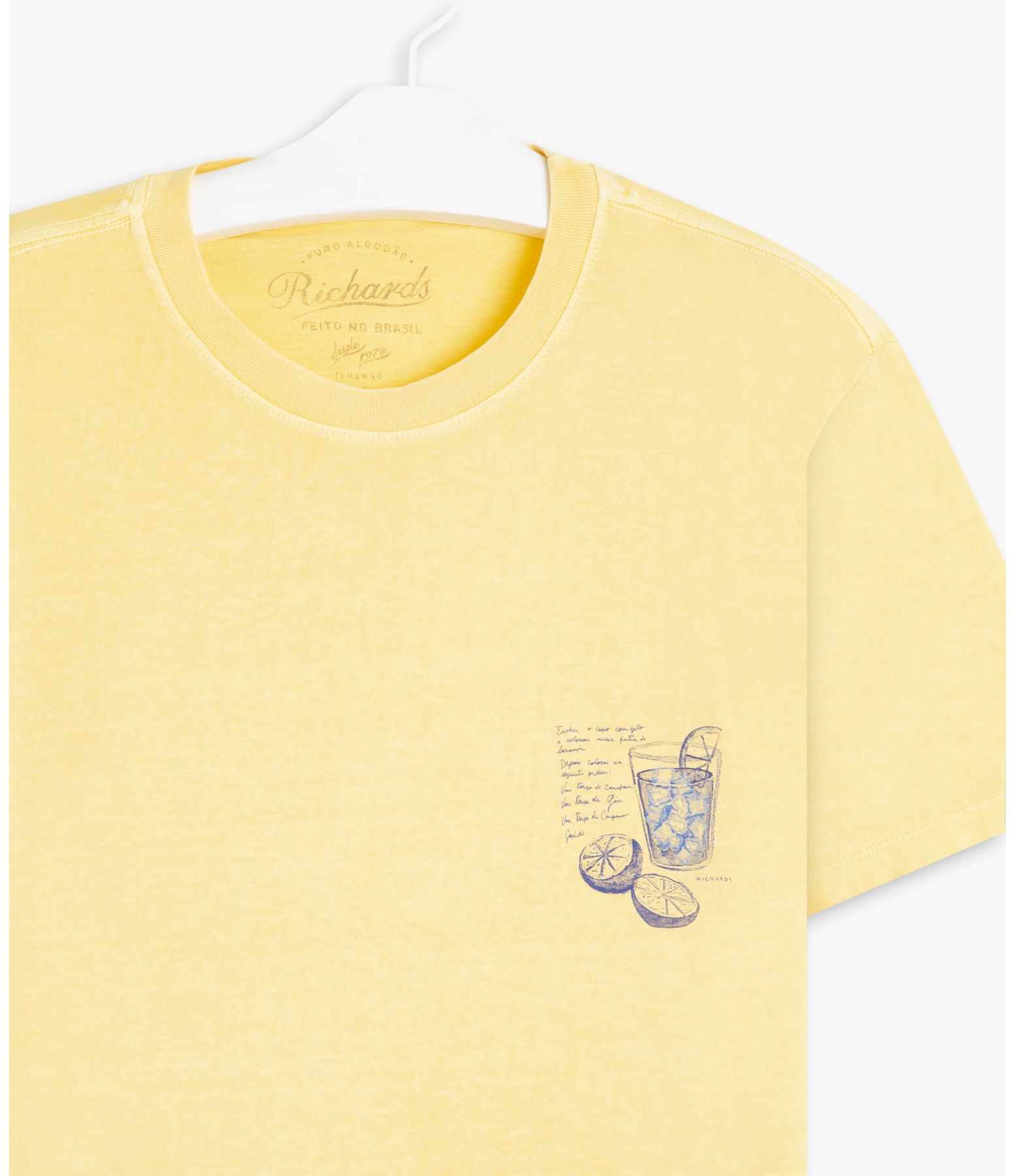 T-Shirt Mm Summer Drinks Amarelo Claro
