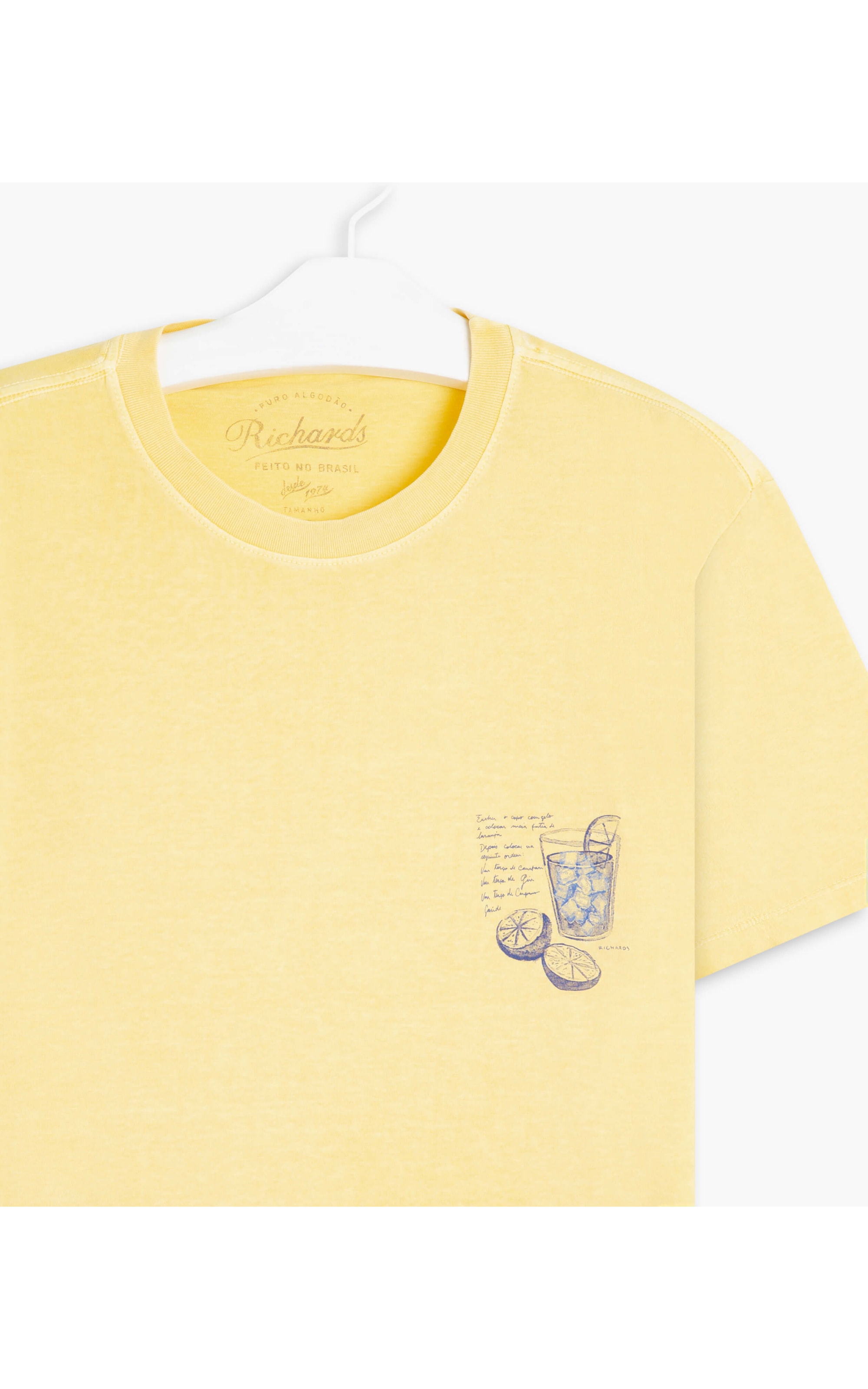 T-Shirt Mm Summer Drinks Amarelo Claro