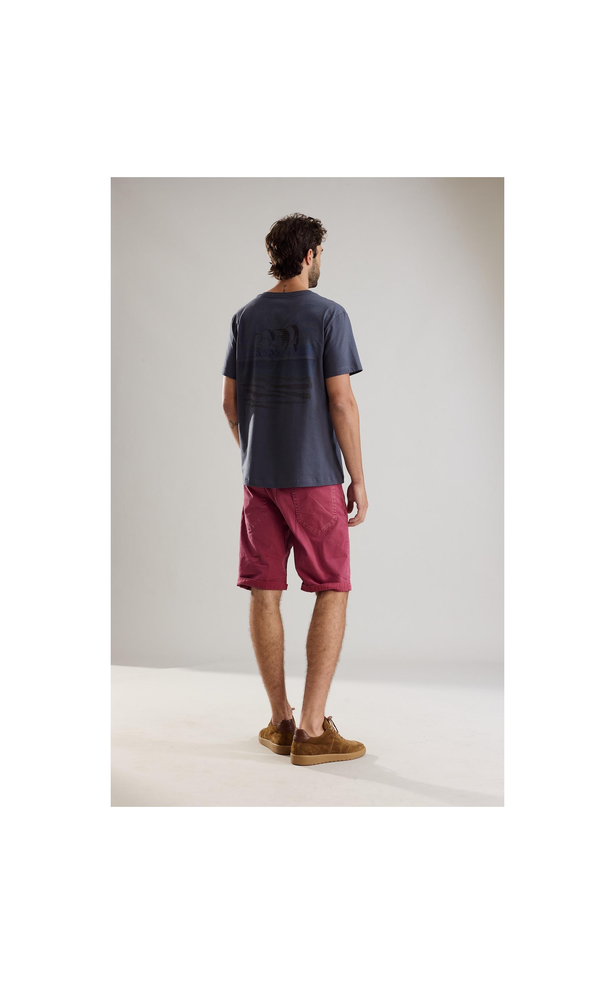 T-Shirt Mm The Kites Costas Fd Cinza Azulado