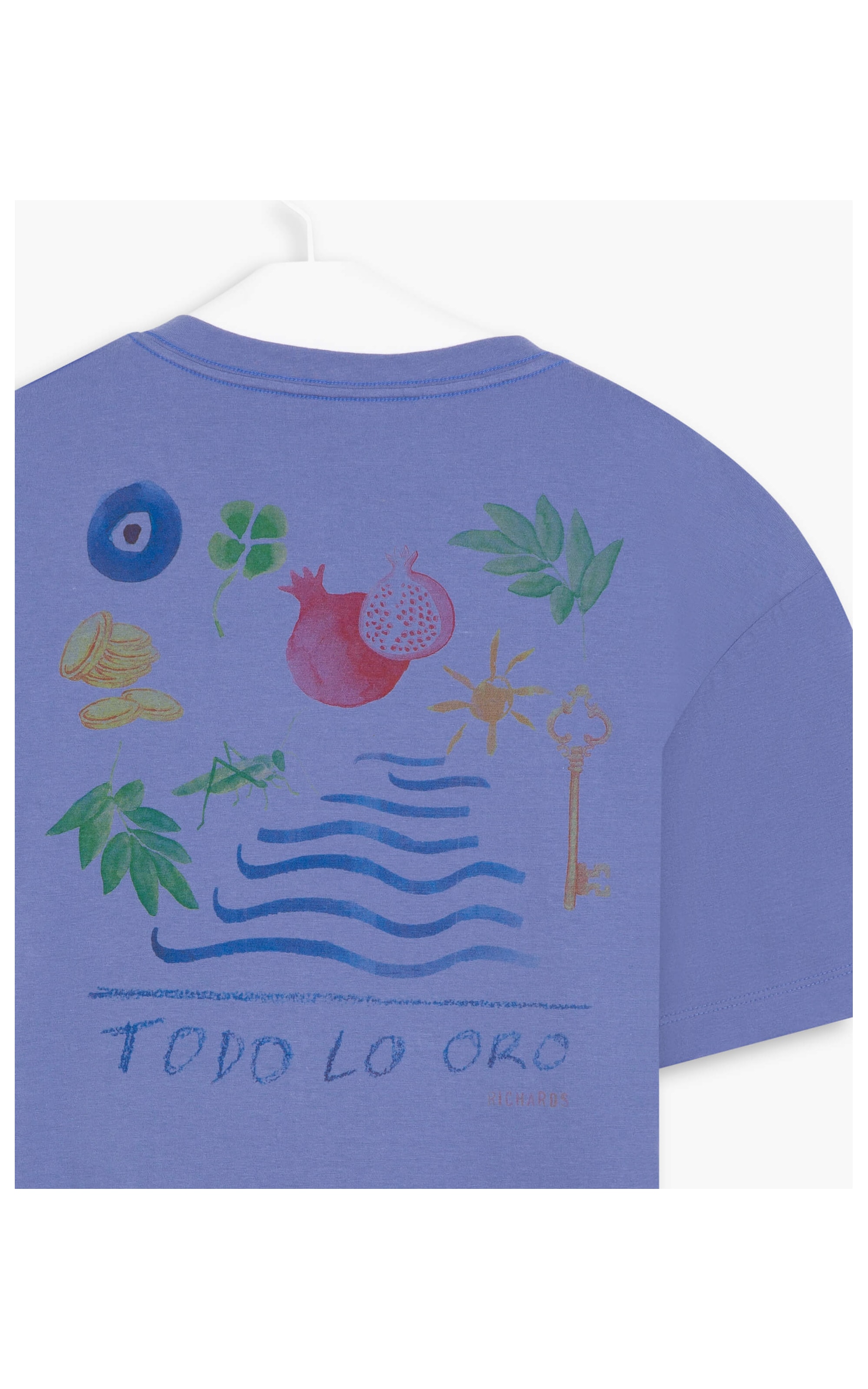 T-Shirt Mm Todo Lo Oro  Azul Bic