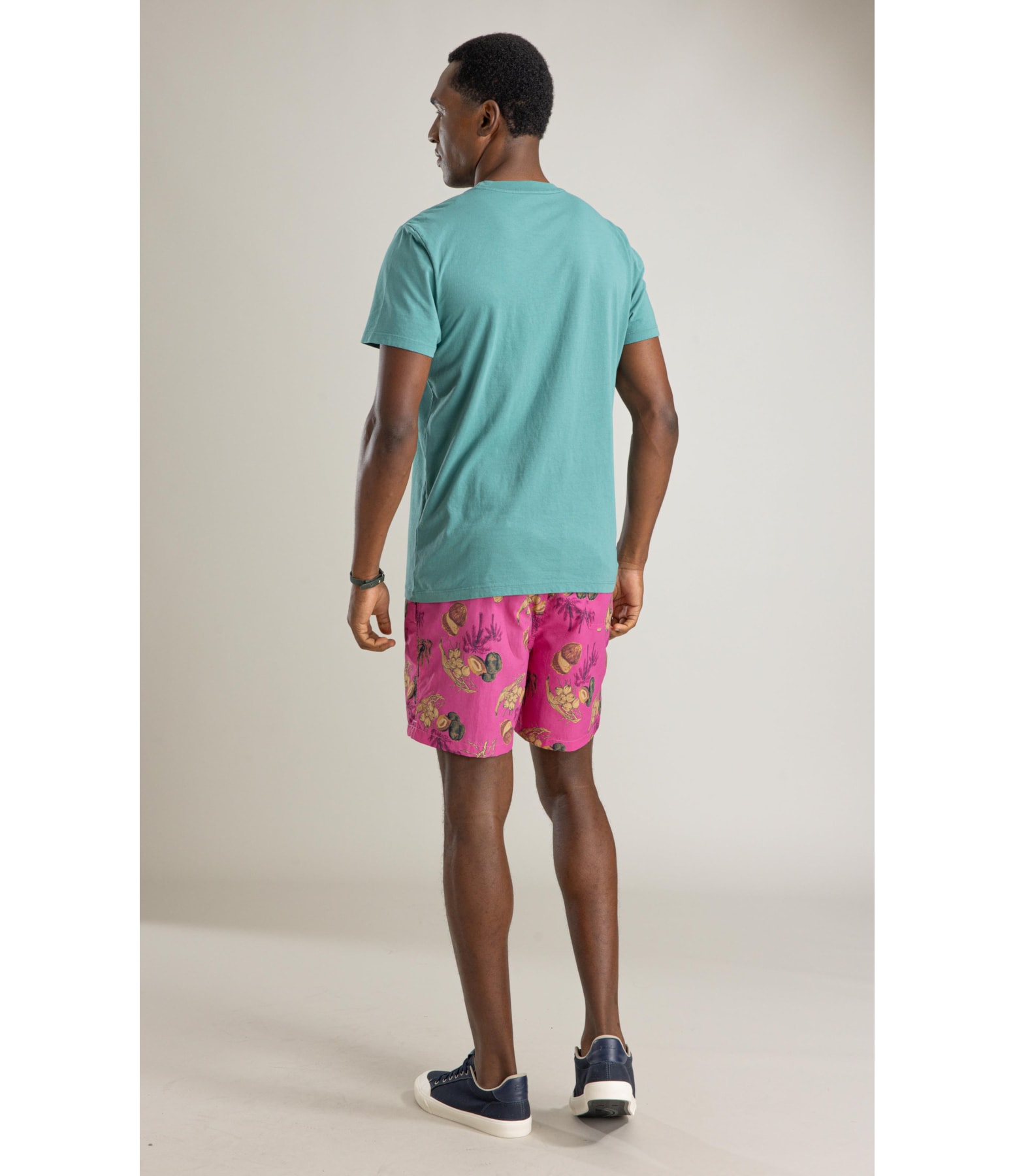 T-Shirt Mm Tropical Peito Bf Esmeralda