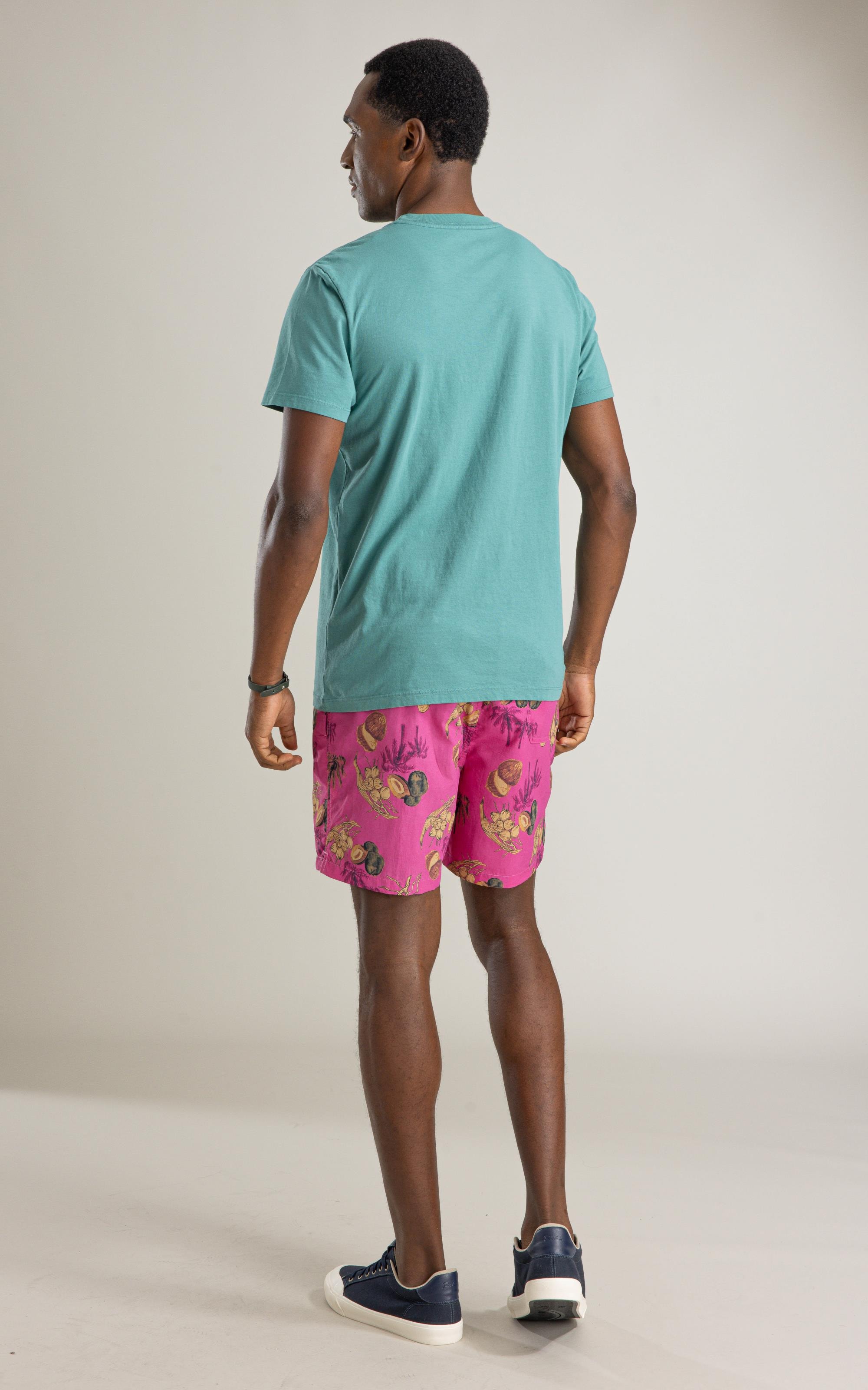 T-Shirt Mm Tropical Peito Bf Esmeralda
