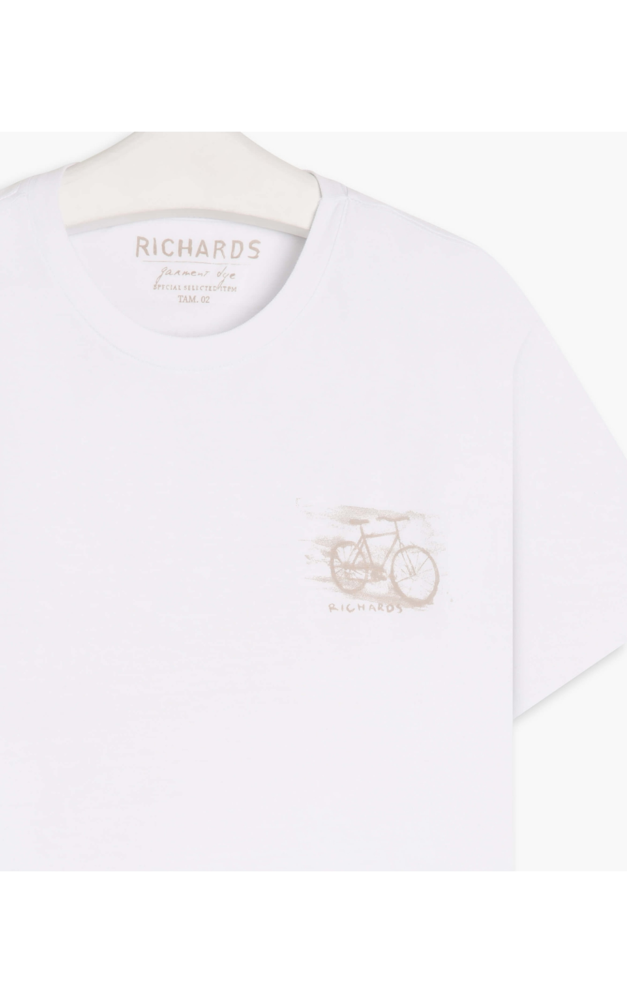 T-Shirt Mm Two Colors Bike Branco