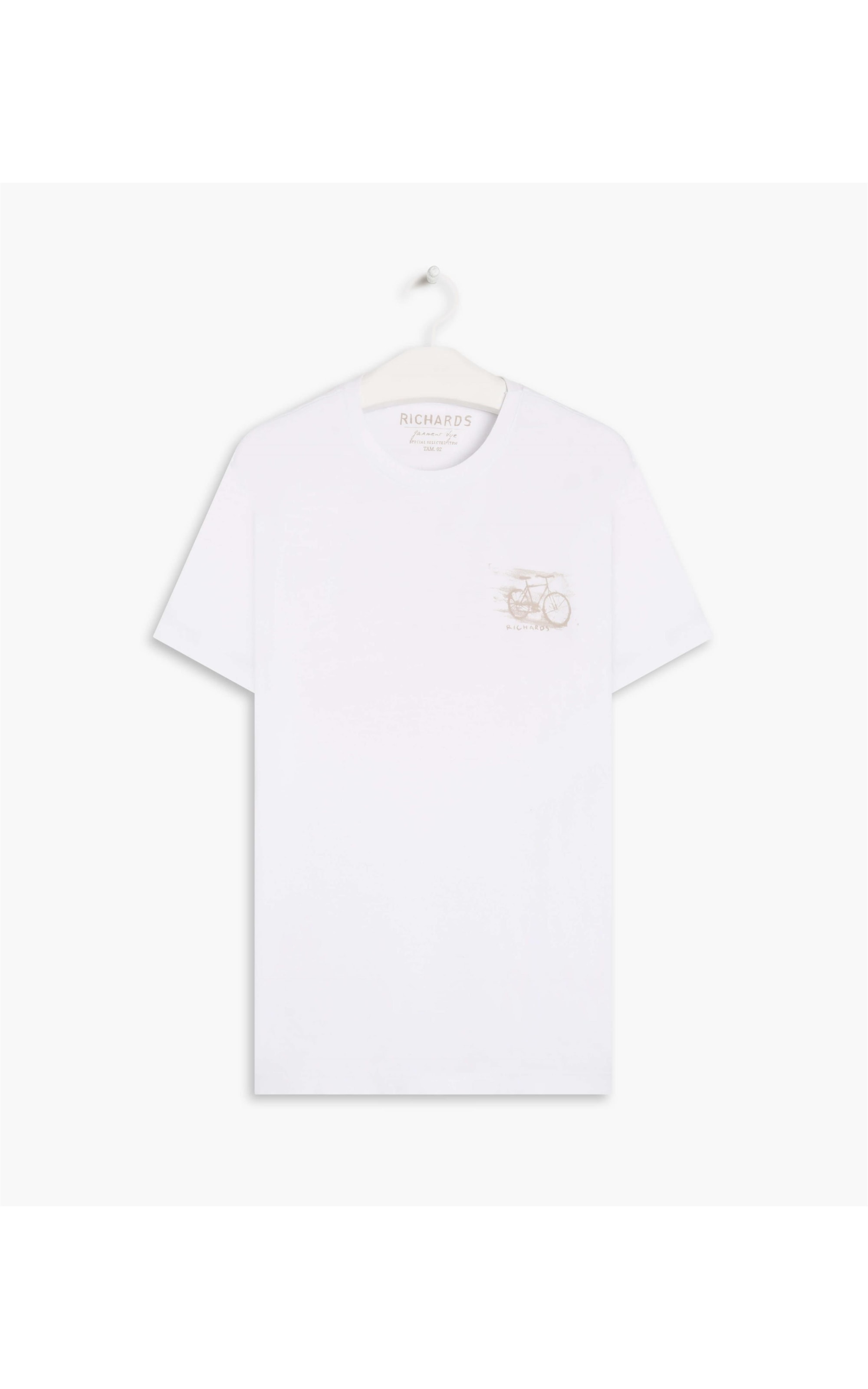 T-Shirt Mm Two Colors Bike Branco