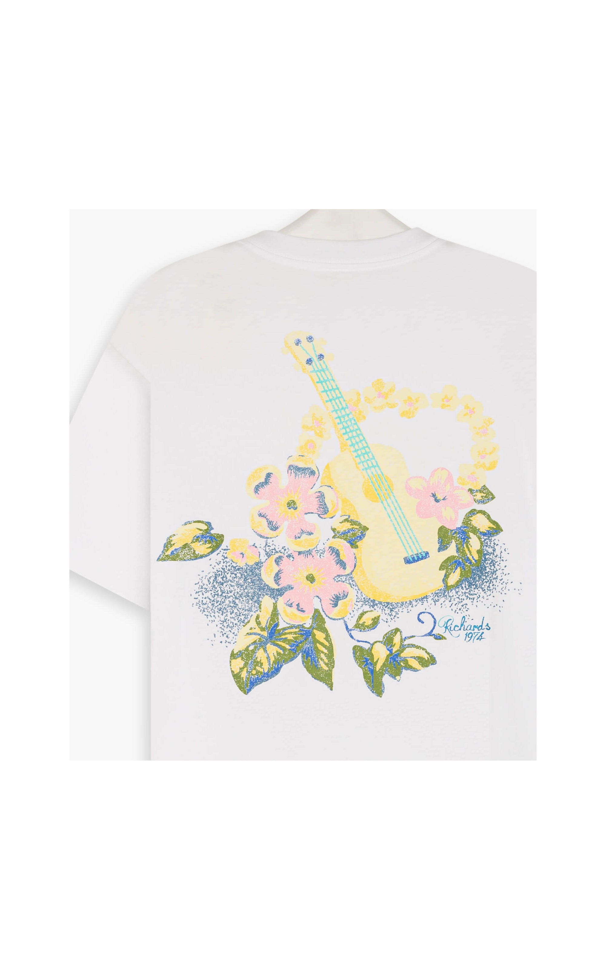 T-Shirt Mm Vintage Ukulele Mc Branco