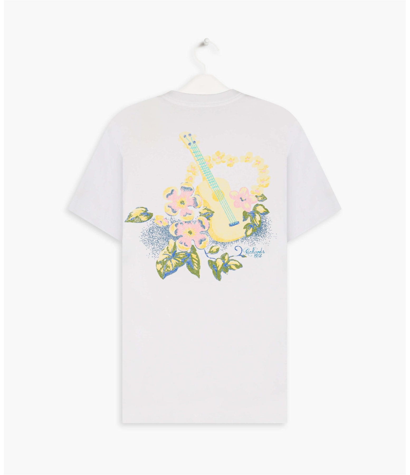 T-Shirt Mm Vintage Ukulele Mc Branco