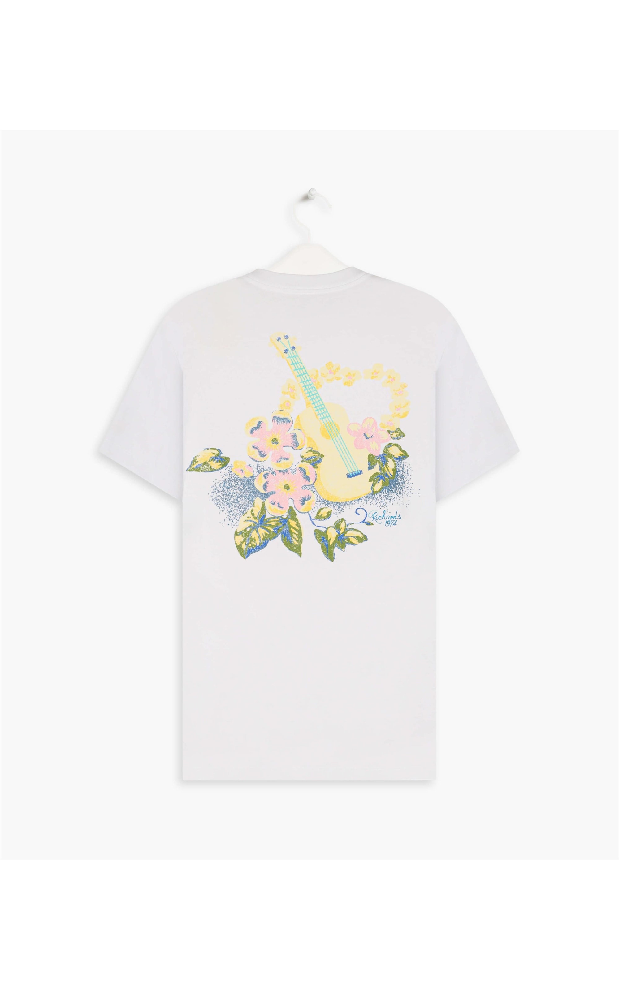 T-Shirt Mm Vintage Ukulele Mc Branco