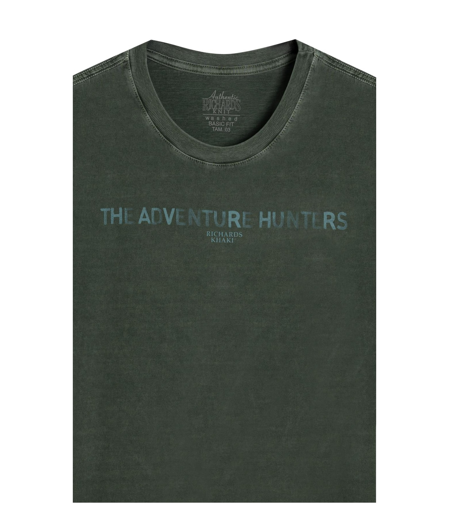 T-Shirt Mm Washed Adventure Hunters Floresta