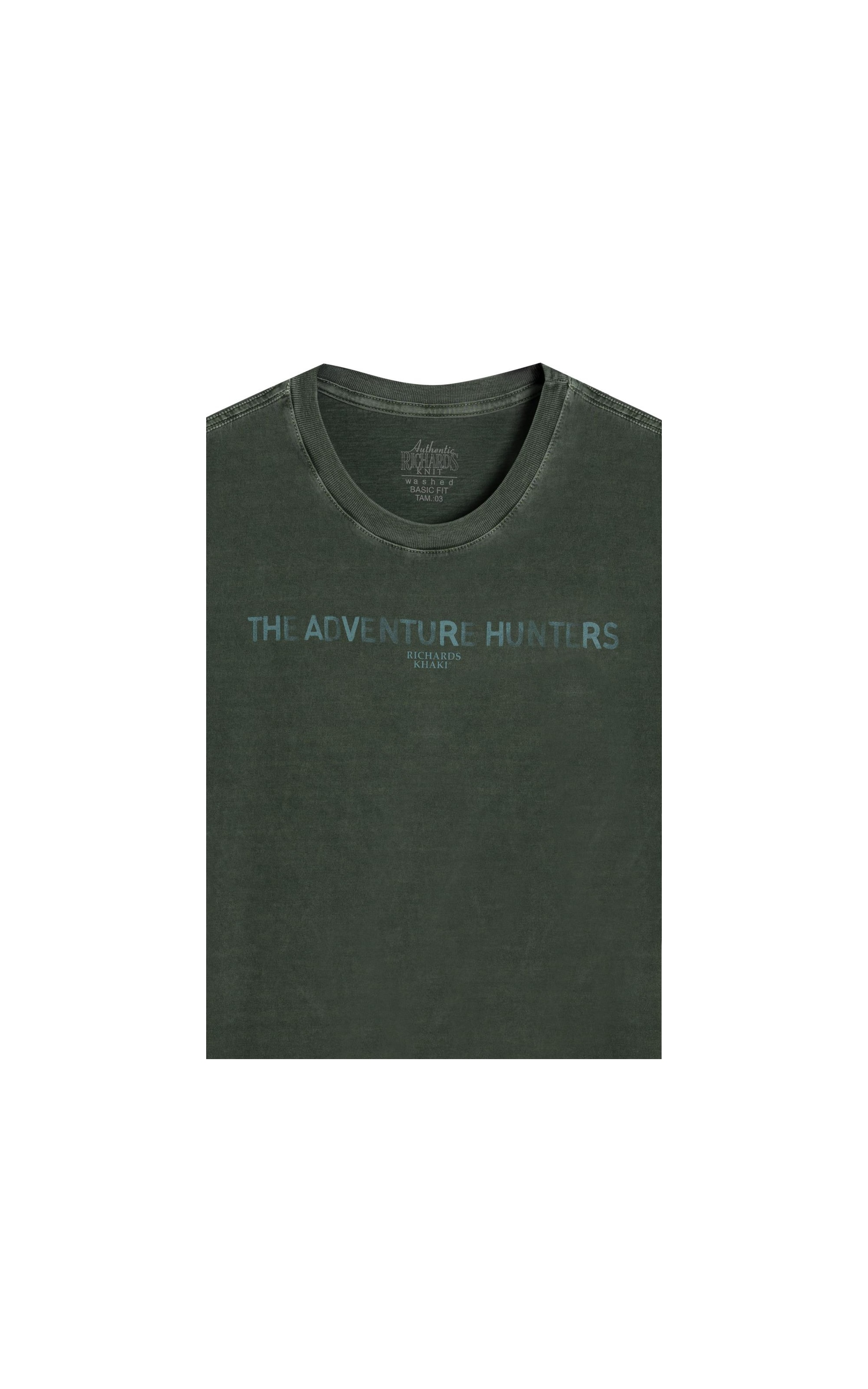 T-Shirt Mm Washed Adventure Hunters Floresta