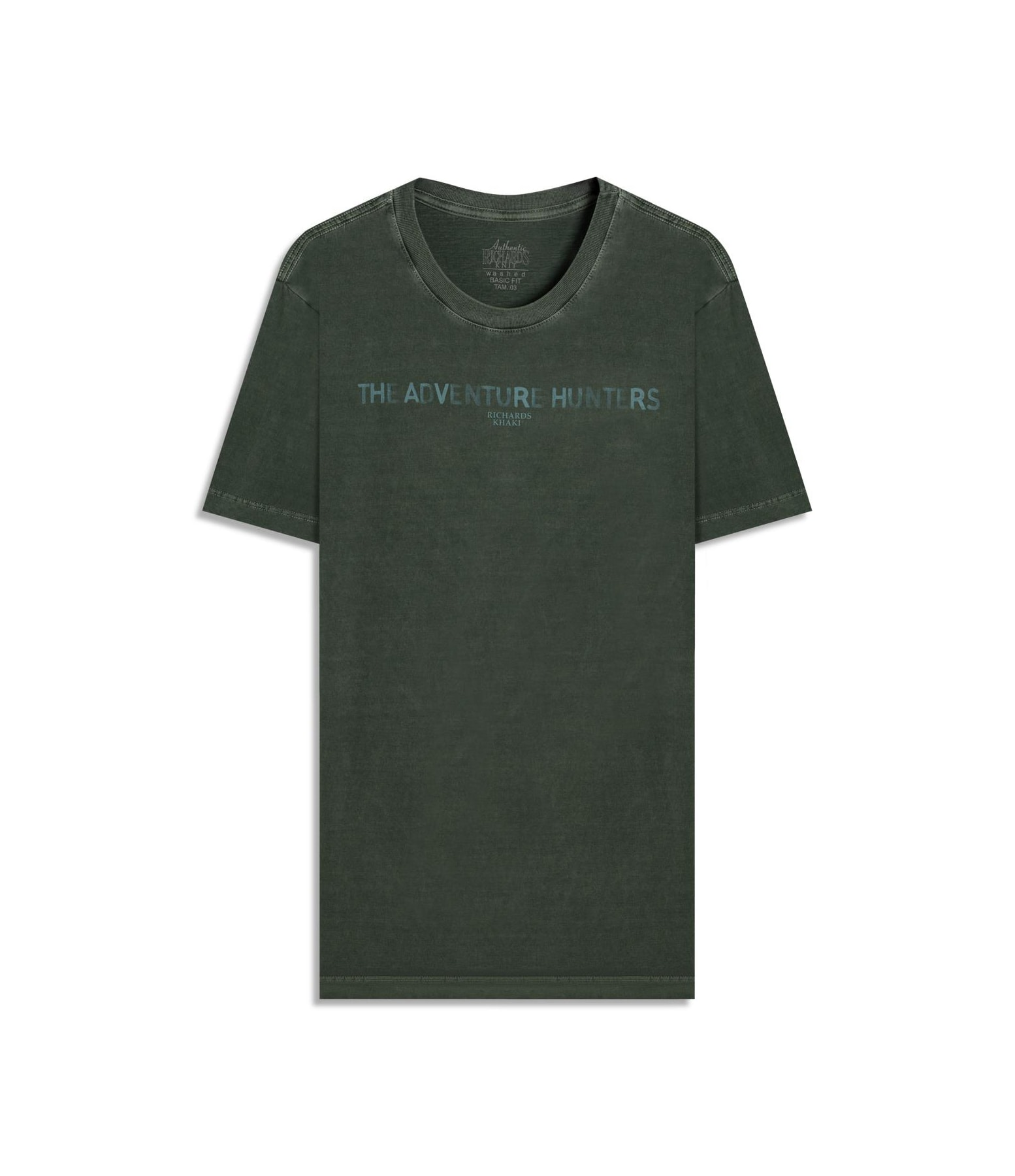 T-Shirt Mm Washed Adventure Hunters Floresta