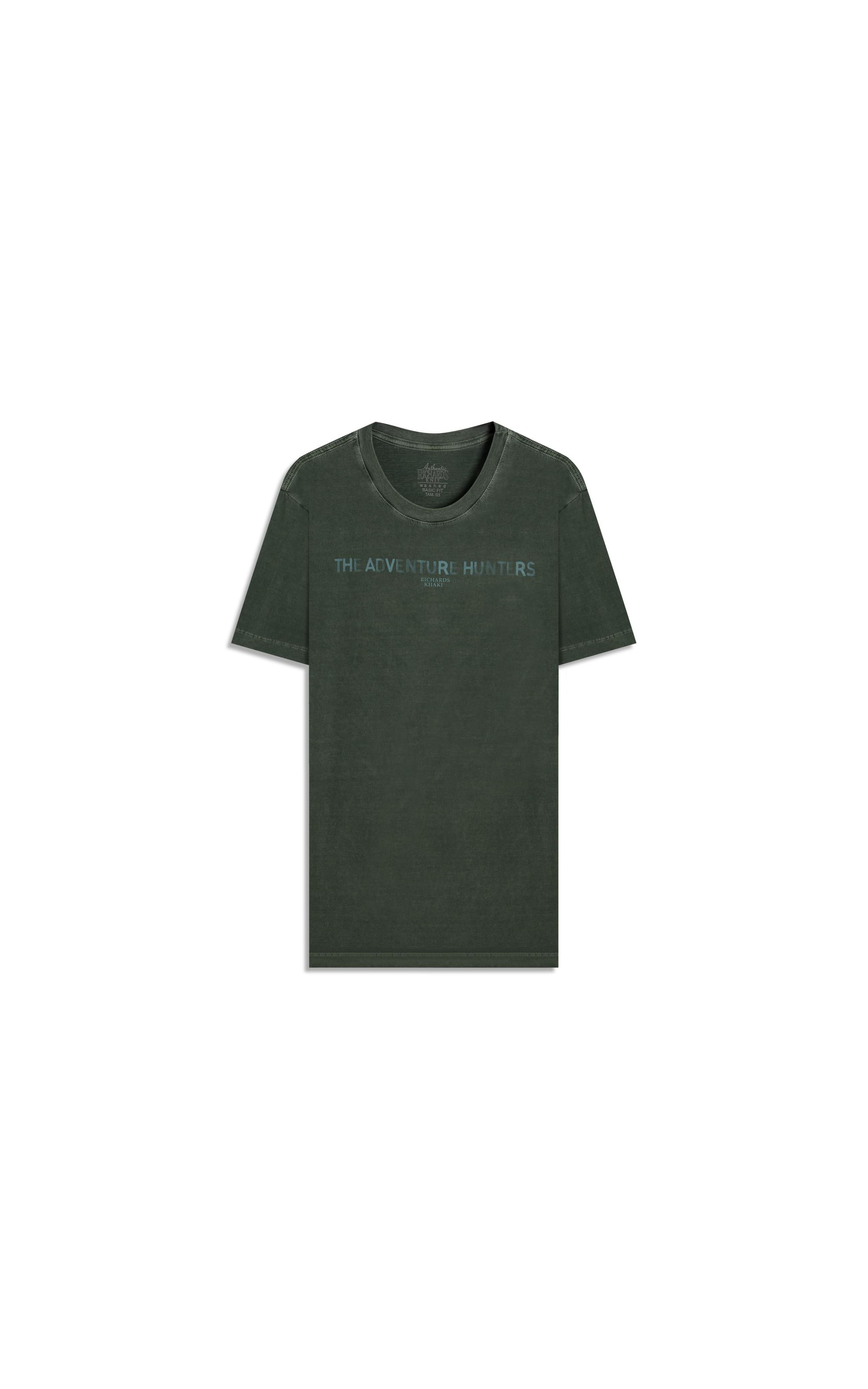 T-Shirt Mm Washed Adventure Hunters Floresta