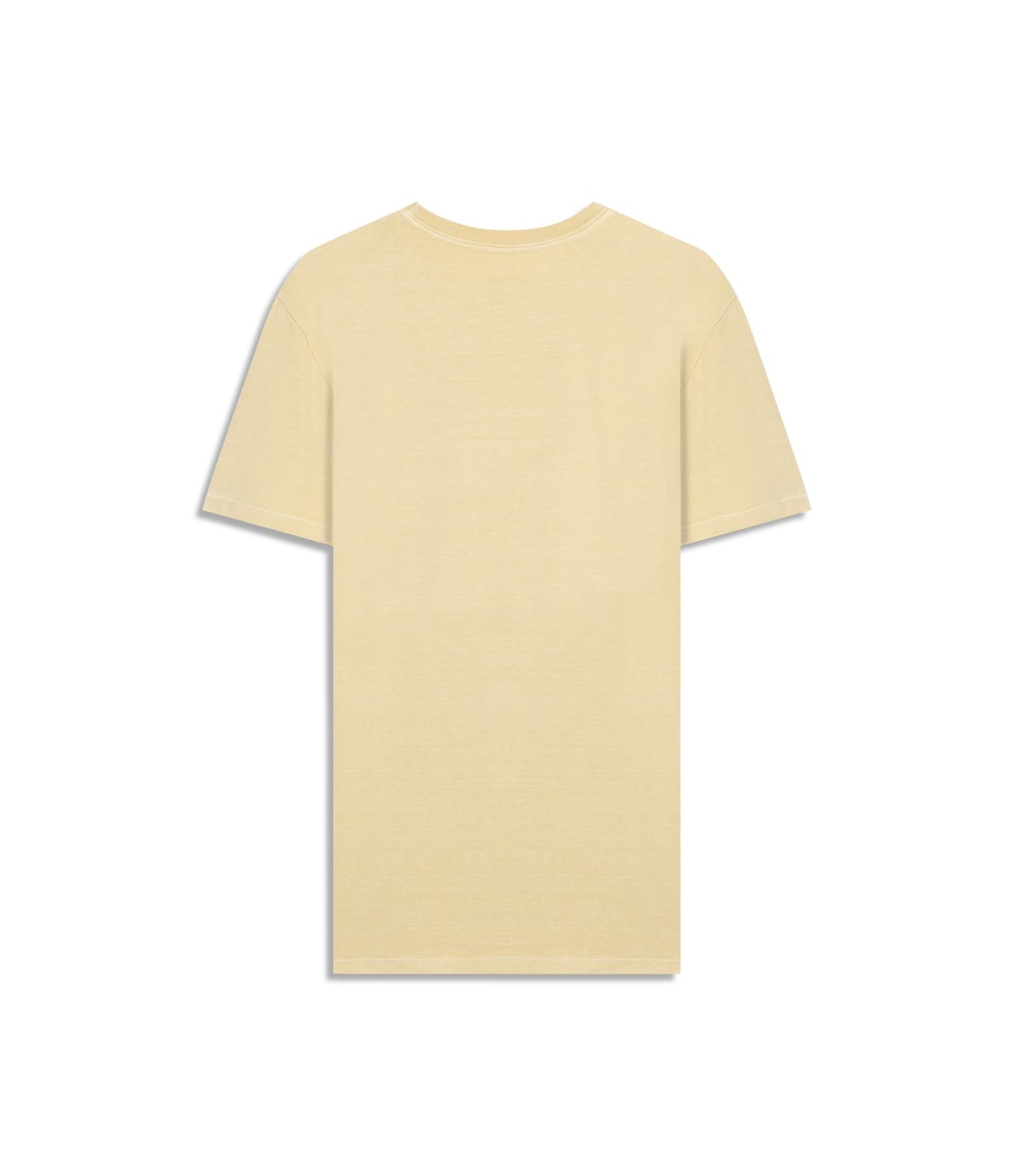 T-Shirt Mm Washed Aloha Peito Bf Amarelo