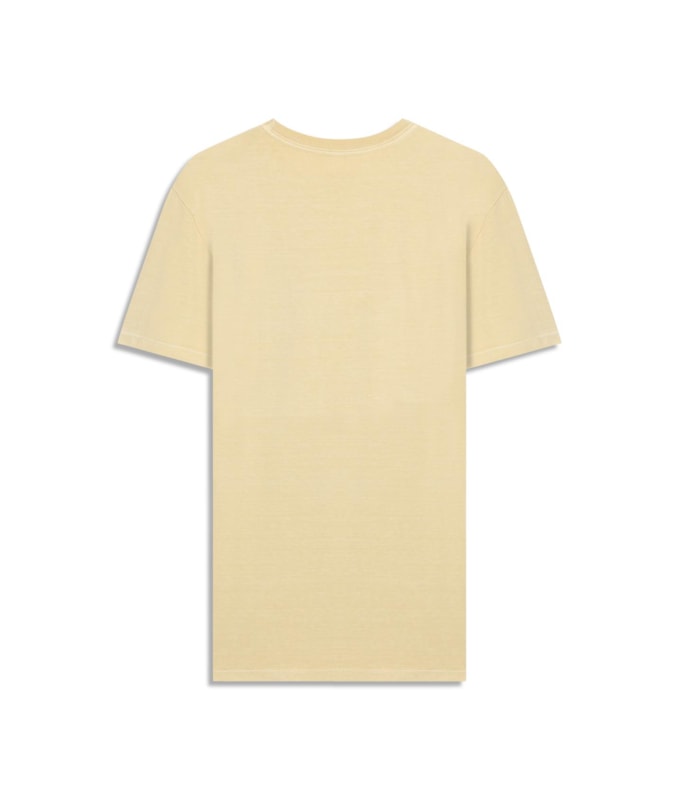 T-Shirt Mm Washed Aloha Peito Bf Amarelo