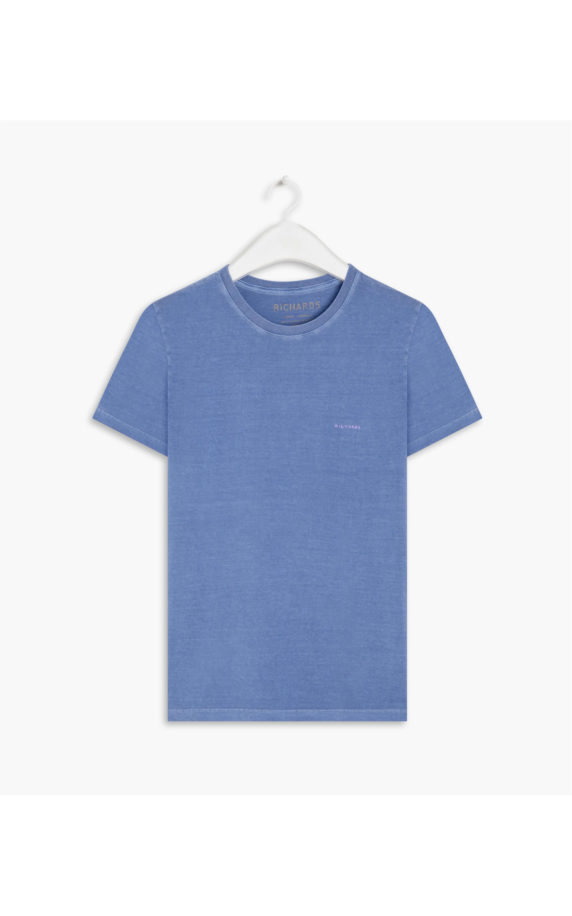 T-Shirt Mm Washed Aquarela Azul Bic
