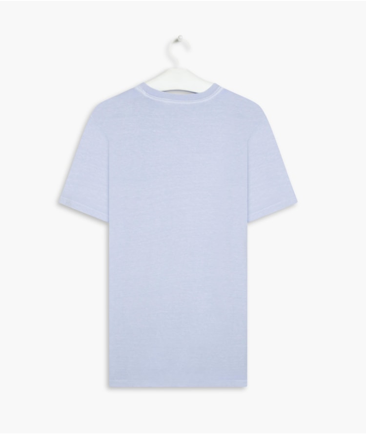 T-Shirt Mm Washed Aquarela Azul Claro