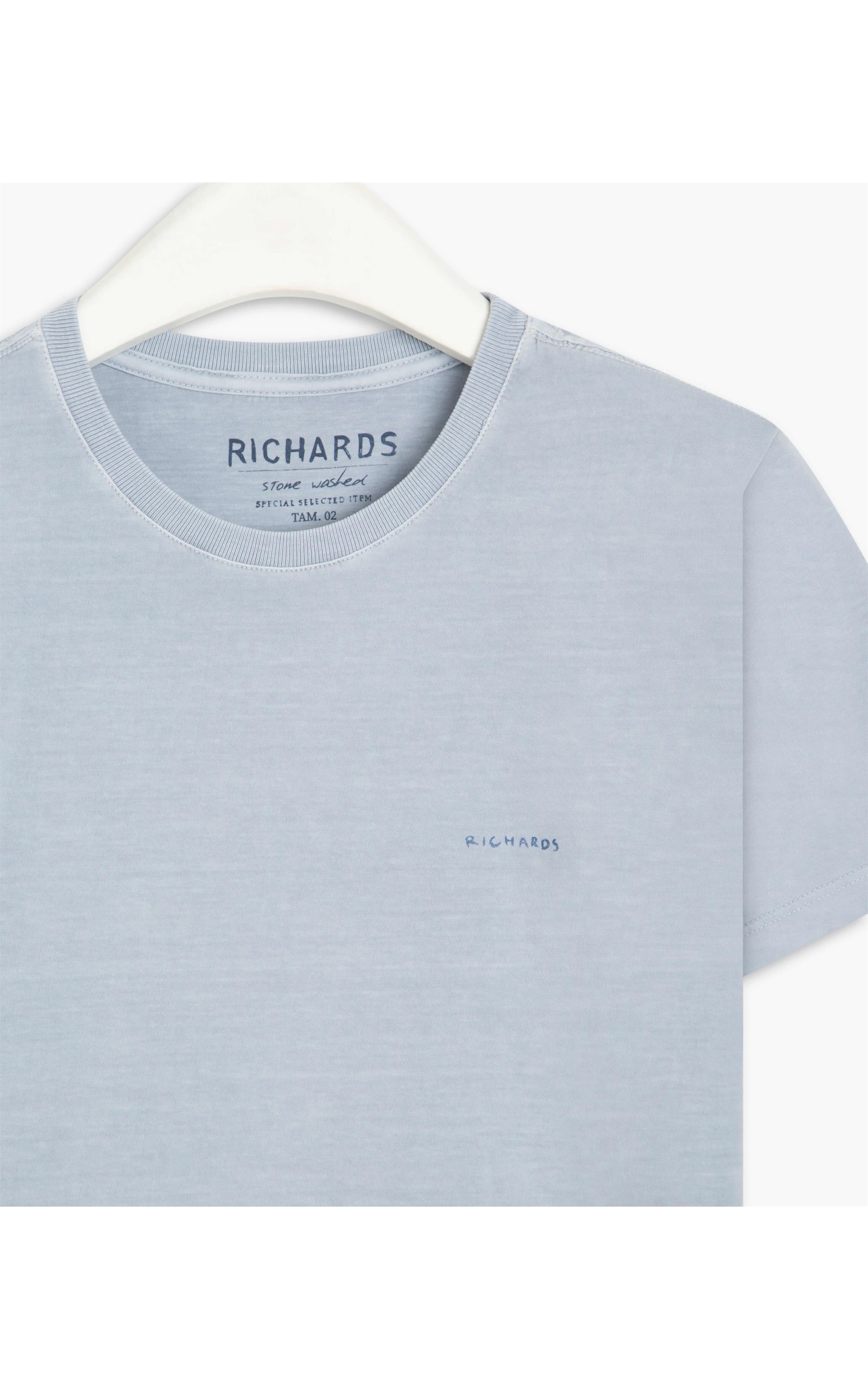 T-Shirt Mm Washed Aquarela Blue Vintage