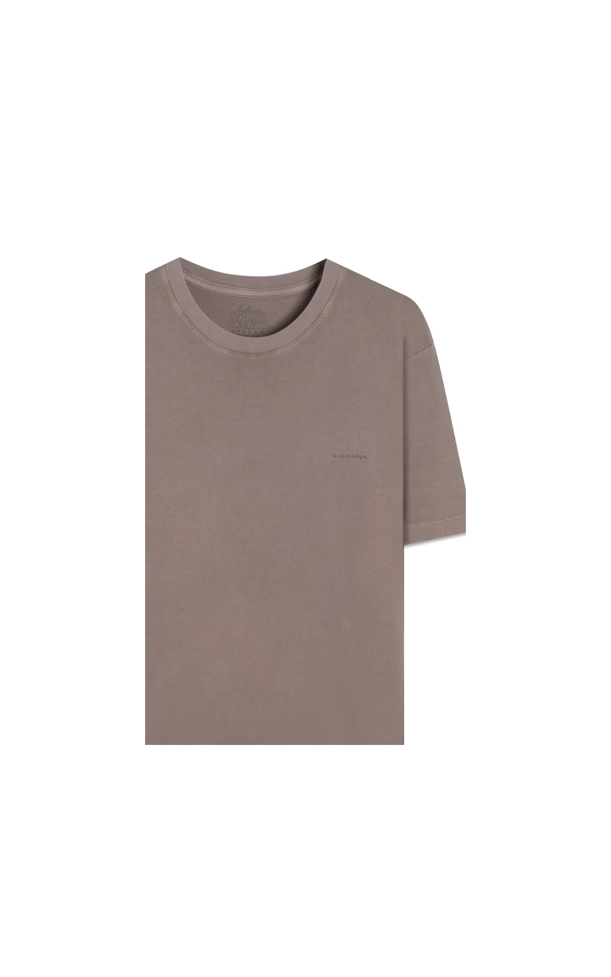 T-Shirt Mm Washed Aquarela Castor