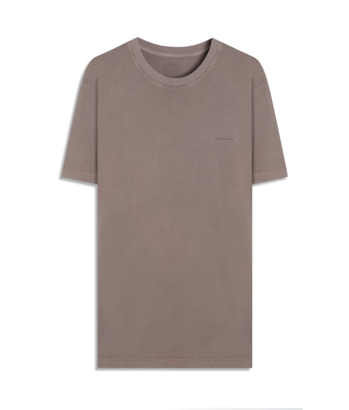 T-Shirt Mm Washed Aquarela Castor